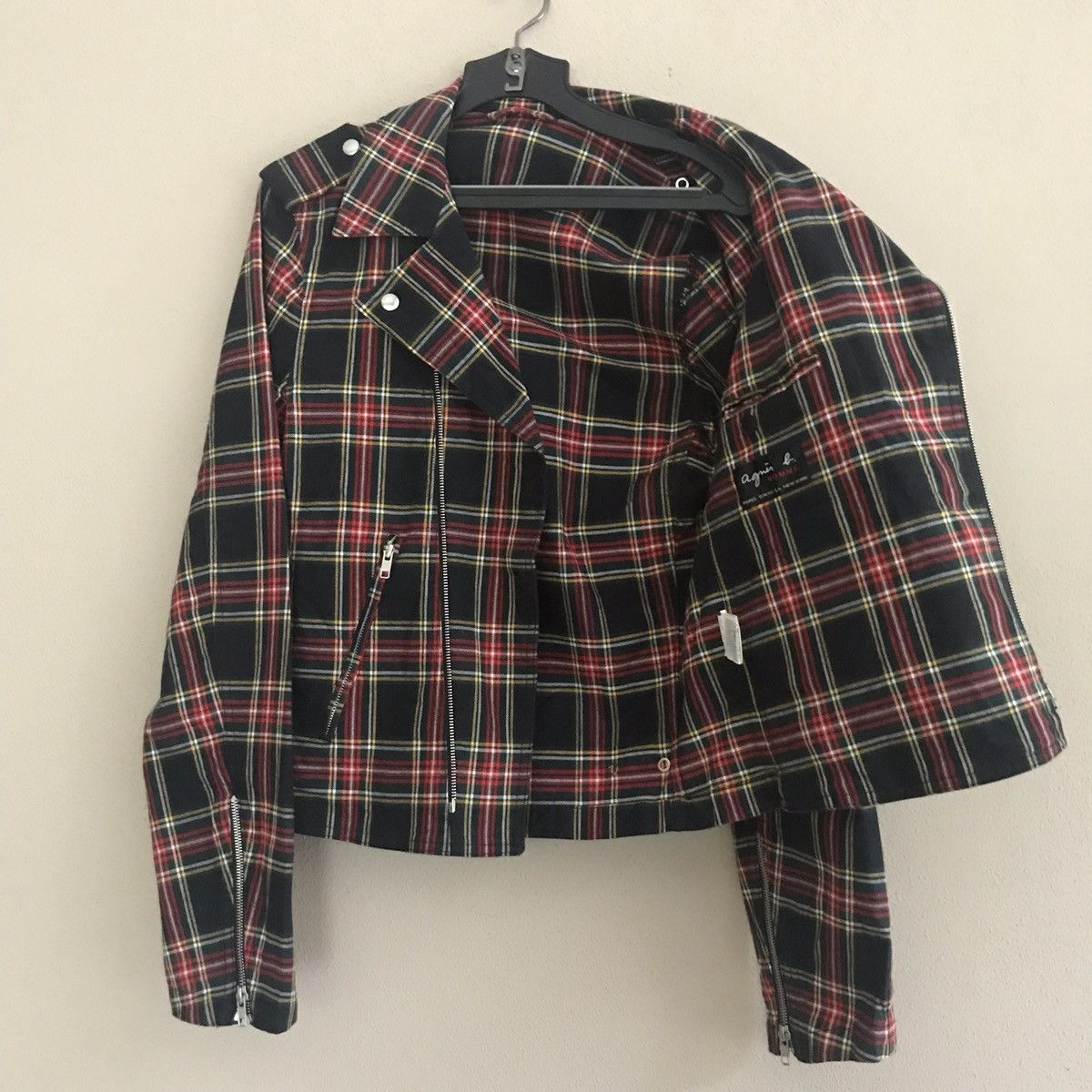 agnes b. ✨Agnes B Homme Red tartan Punk Jacket Size US S / EU 44-46 / 1 - 12 Thumbnail