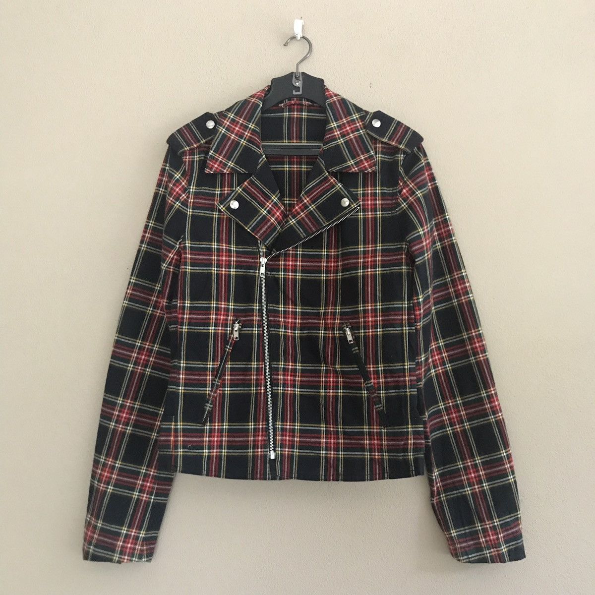 agnes b. ✨Agnes B Homme Red tartan Punk Jacket Size US S / EU 44-46 / 1 - 1 Thumbnail