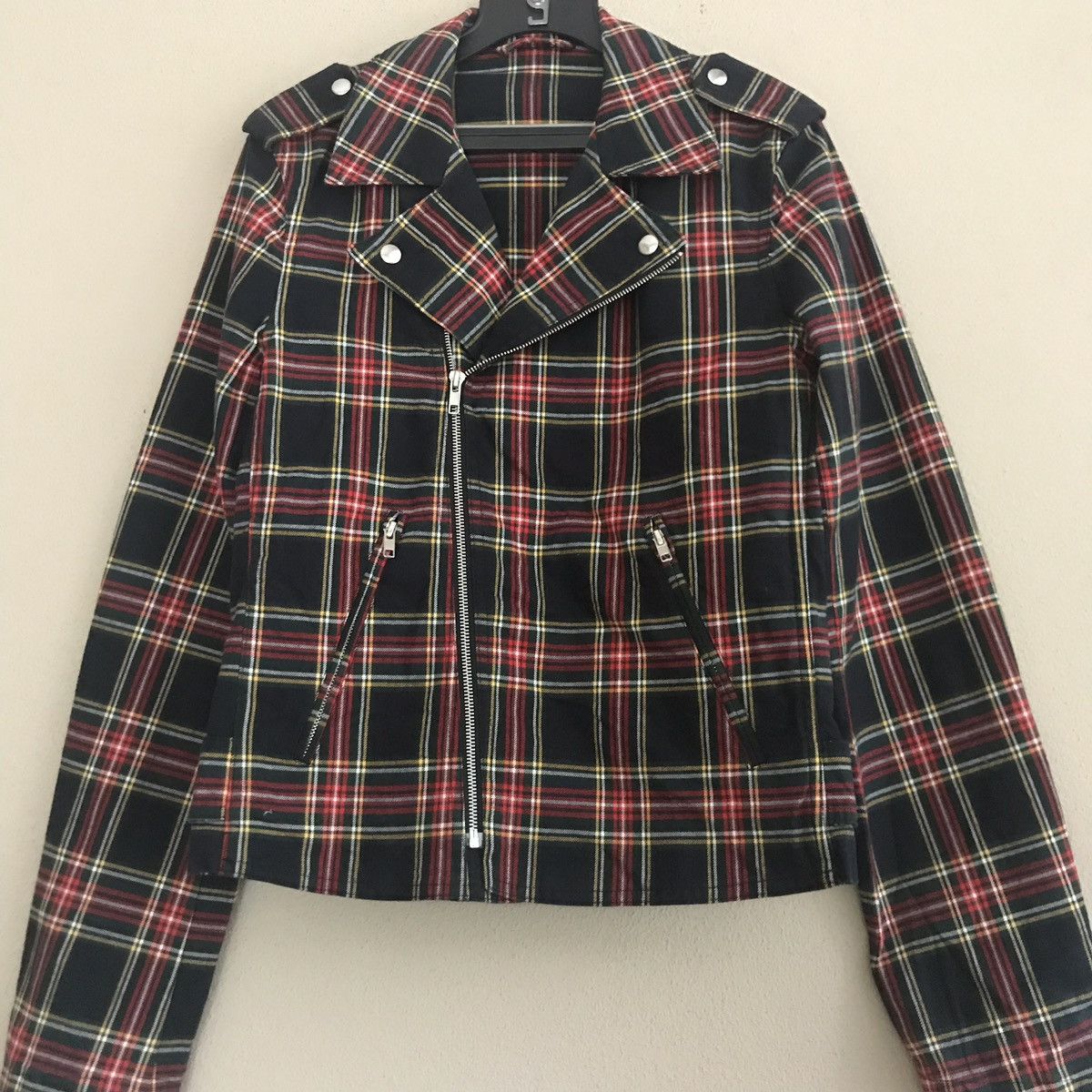 agnes b. ✨Agnes B Homme Red tartan Punk Jacket Size US S / EU 44-46 / 1 - 14 Thumbnail