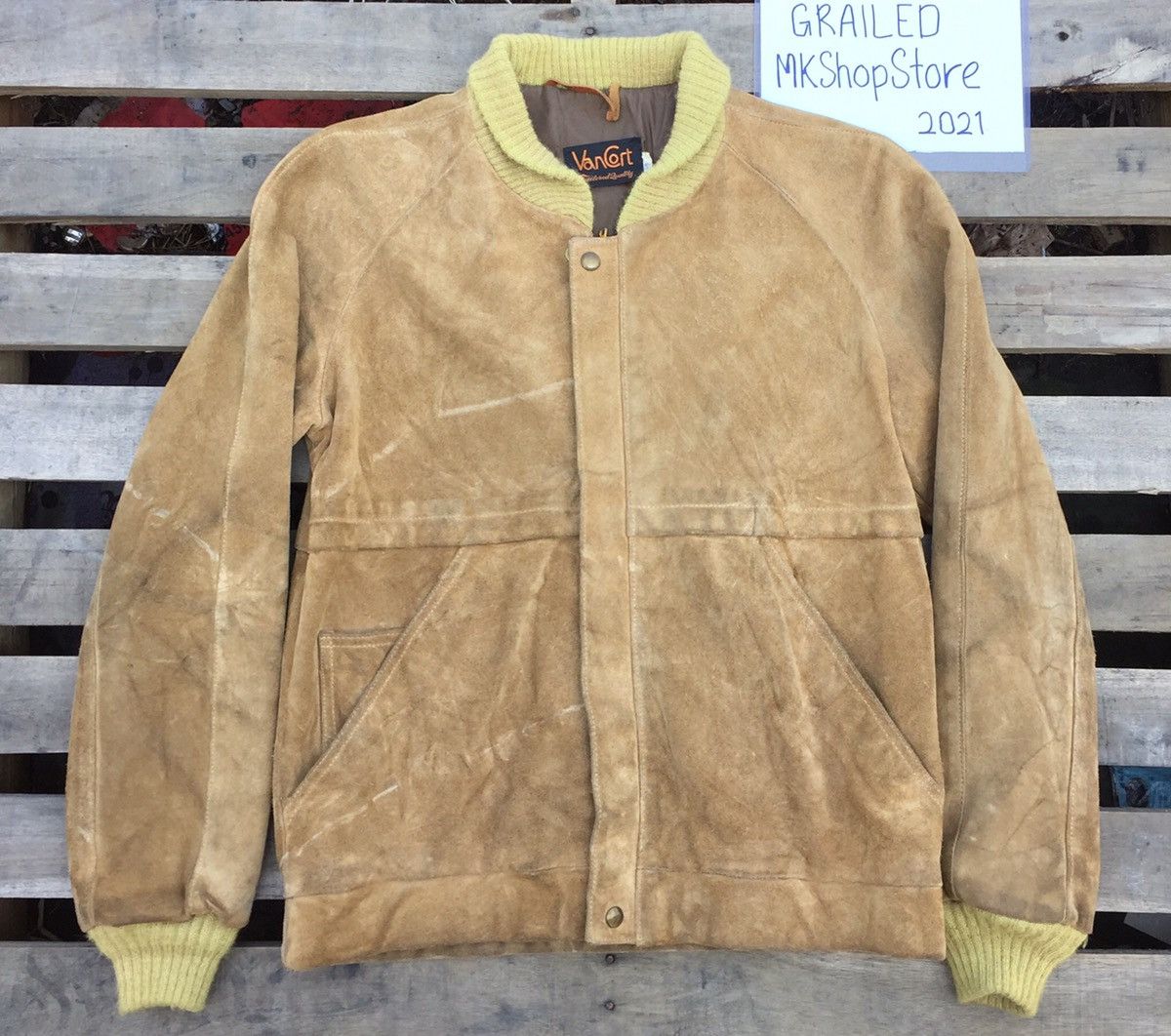 Leather × Vintage USA 70s Van Cort Tailored Leather Jacket Size US L / EU 52-54 / 3 - 1 Thumbnail