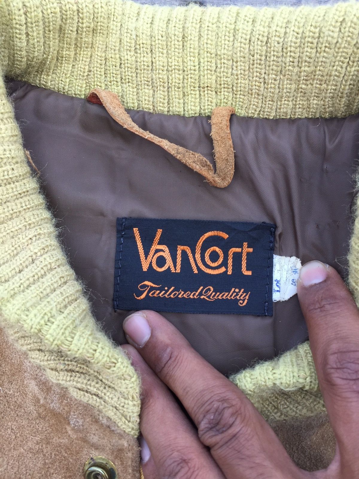Leather × Vintage USA 70s Van Cort Tailored Leather Jacket Size US L / EU 52-54 / 3 - 6 Thumbnail