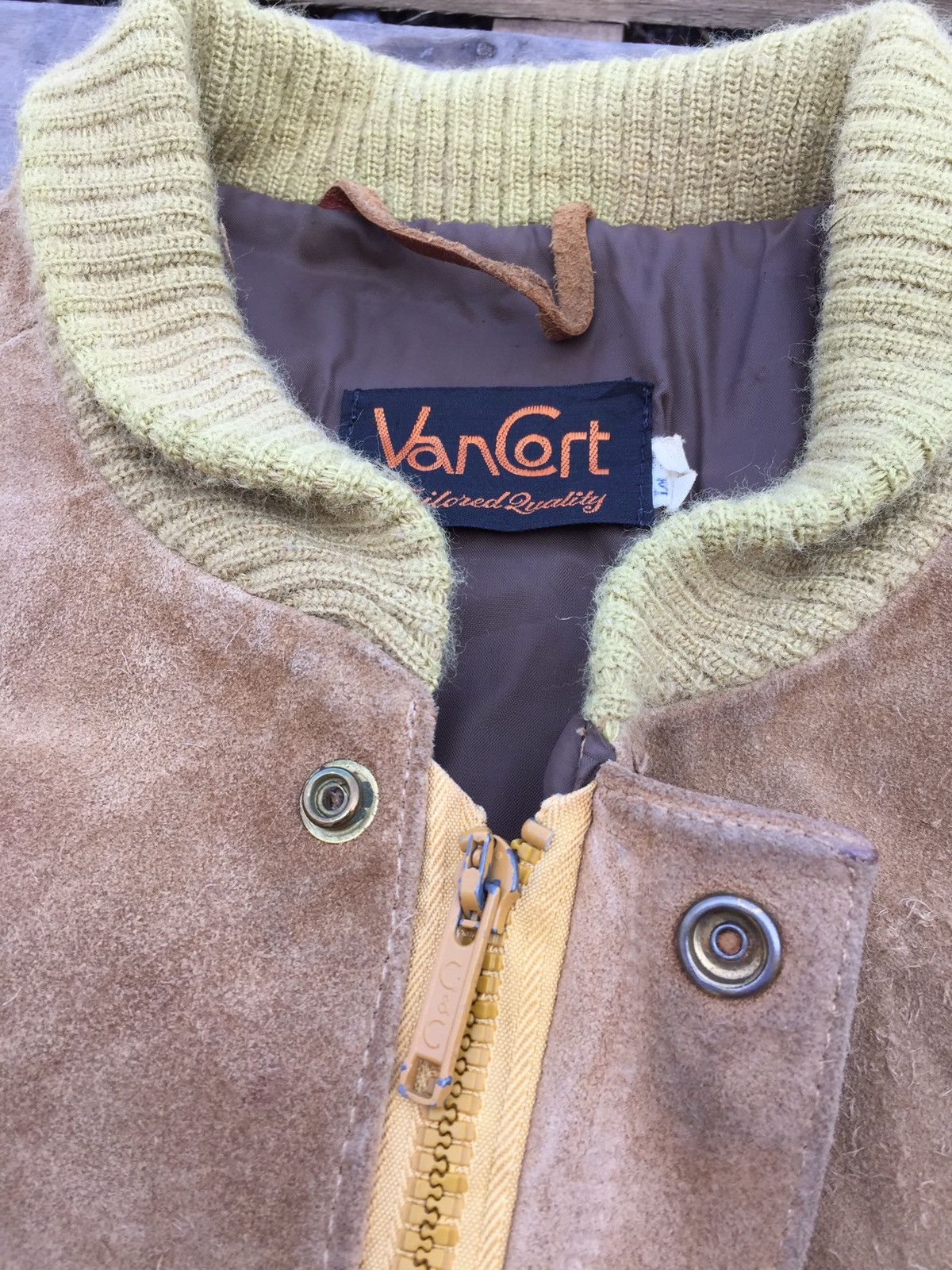 Leather × Vintage USA 70s Van Cort Tailored Leather Jacket Size US L / EU 52-54 / 3 - 5 Thumbnail