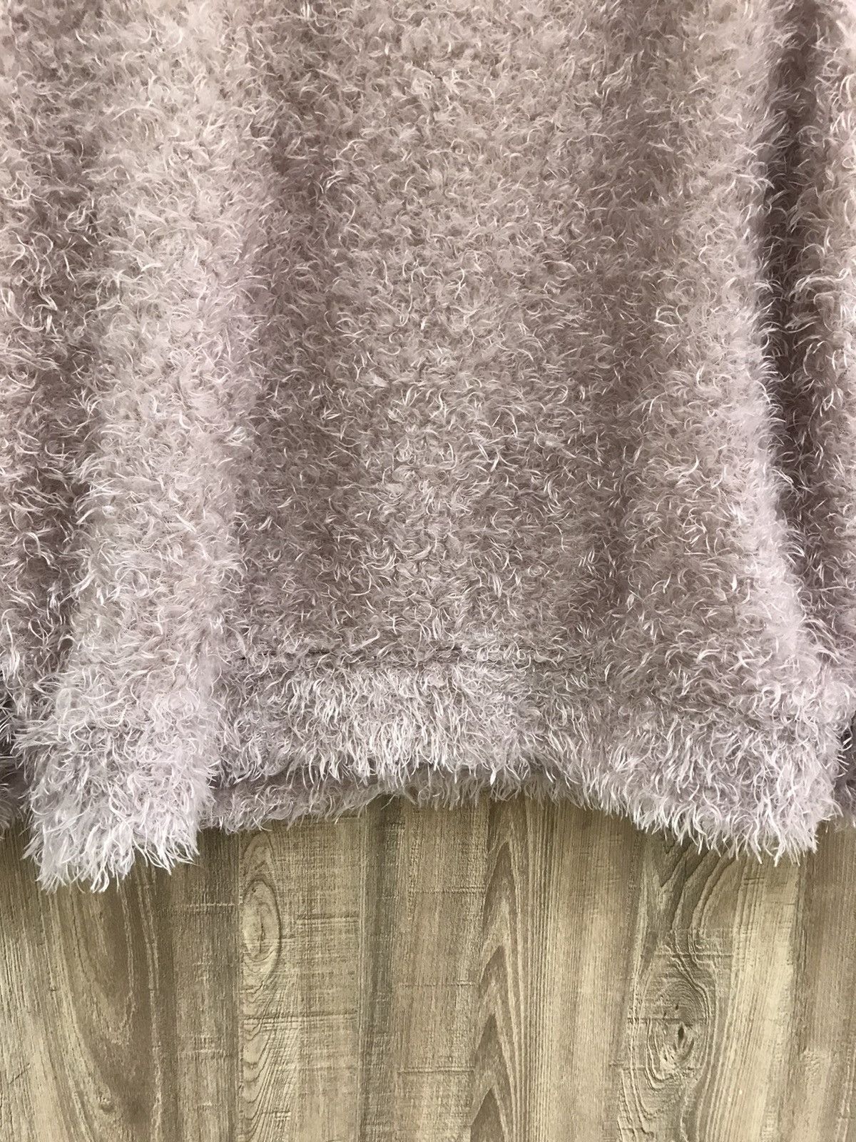 Japanese Brand ✨ Dreamy Minx Lace & Fluffy Knit Top – Size L ✨ Size M / US 6-8 / IT 42-44 - 10 Thumbnail