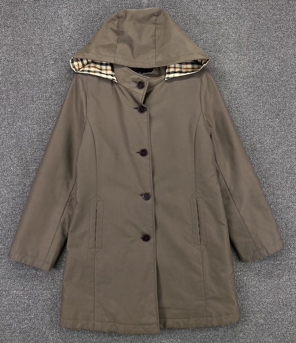 DAKS Vintage Daks London Button Up Trench Coat Long Jacket Size XS / US 0-2 / IT 36-38 - 1 Thumbnail