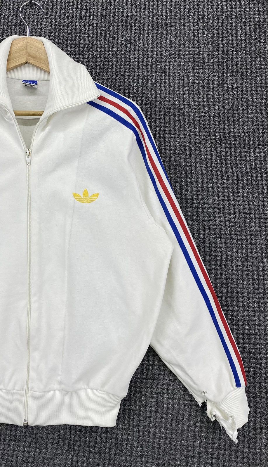 Adidas Vintage 80s Adidas x Descente West Germany Sweater Jacket Size US M / EU 48-50 / 2 - 3 Thumbnail