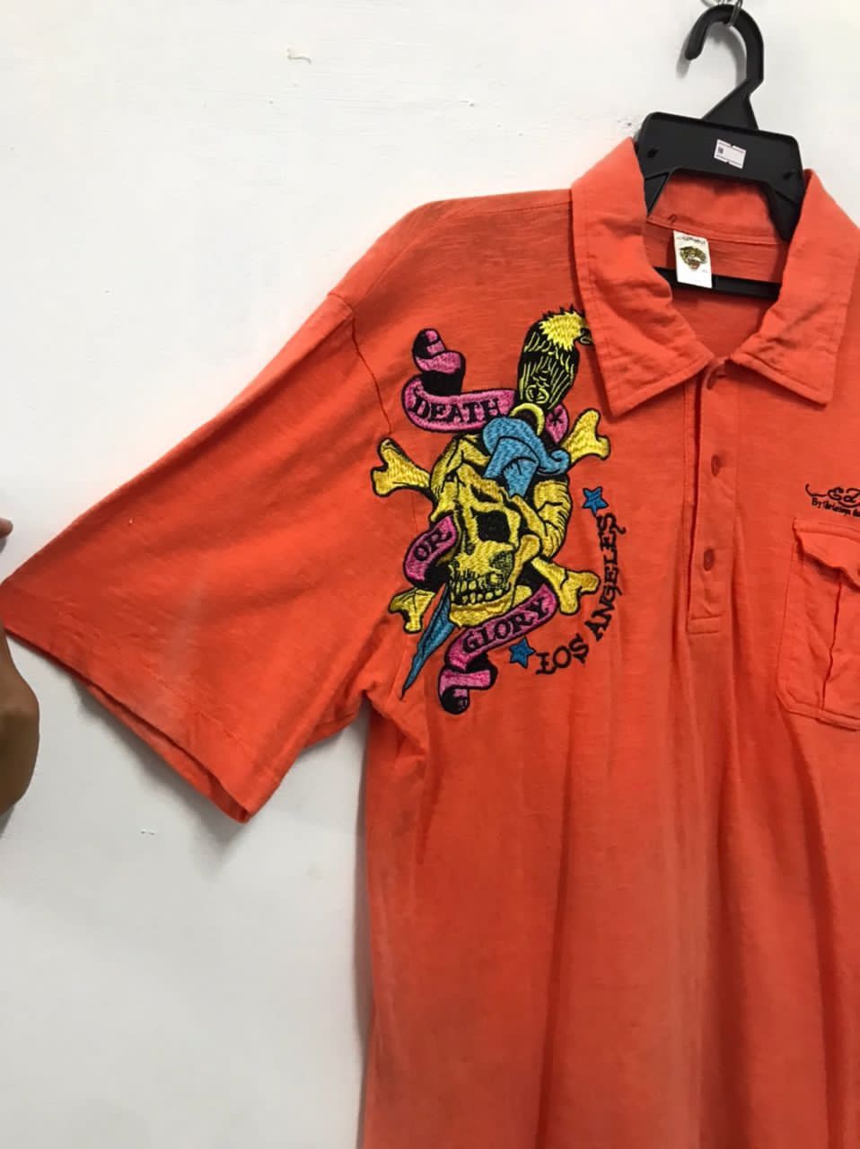 Ed Hardy Ed Hardy Embroid Multipocket Polo Shirts Size US L / EU 52-54 / 3 - 7 Thumbnail