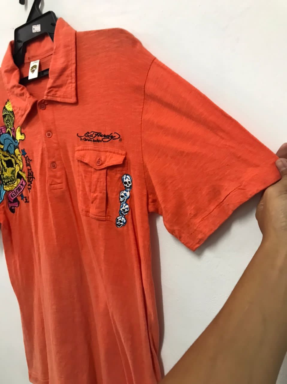 Ed Hardy Ed Hardy Embroid Multipocket Polo Shirts Size US L / EU 52-54 / 3 - 9 Thumbnail