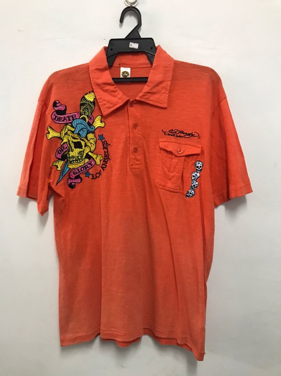 Ed Hardy Ed Hardy Embroid Multipocket Polo Shirts Size US L / EU 52-54 / 3 - 1 Thumbnail