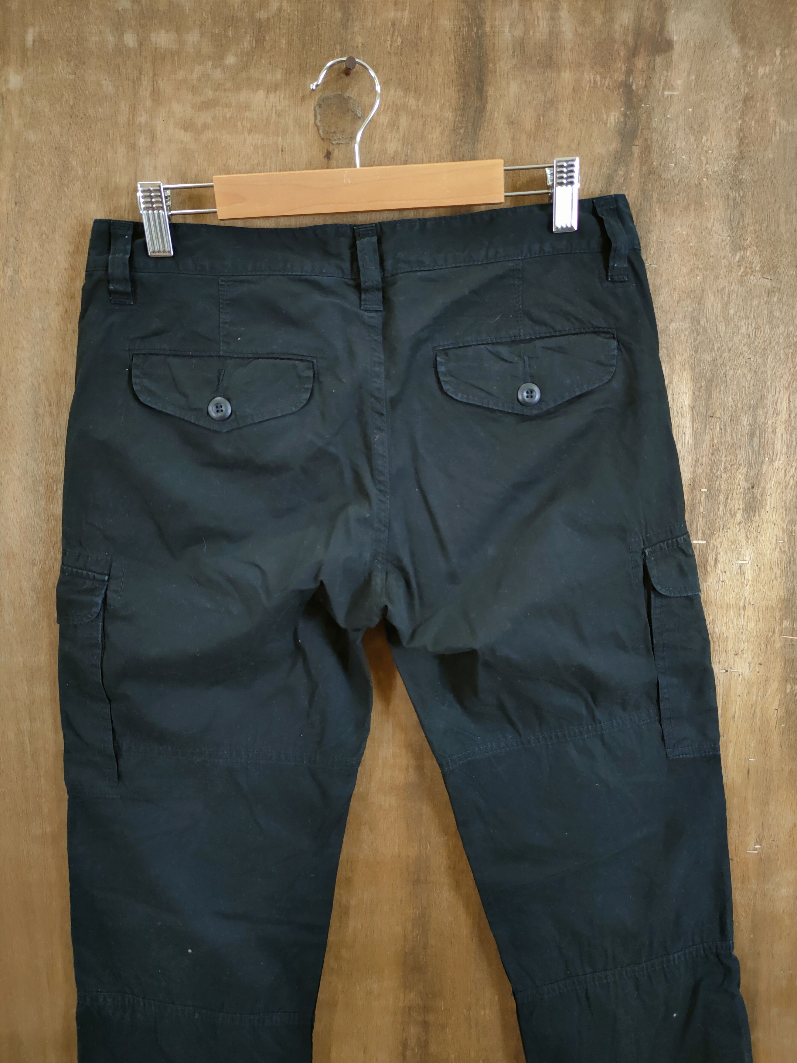 Japanese Brand DLL Uniqlo Black japan utility Multipocket Cargo pants #1141 Size US 28 / EU 44 - 7 Thumbnail