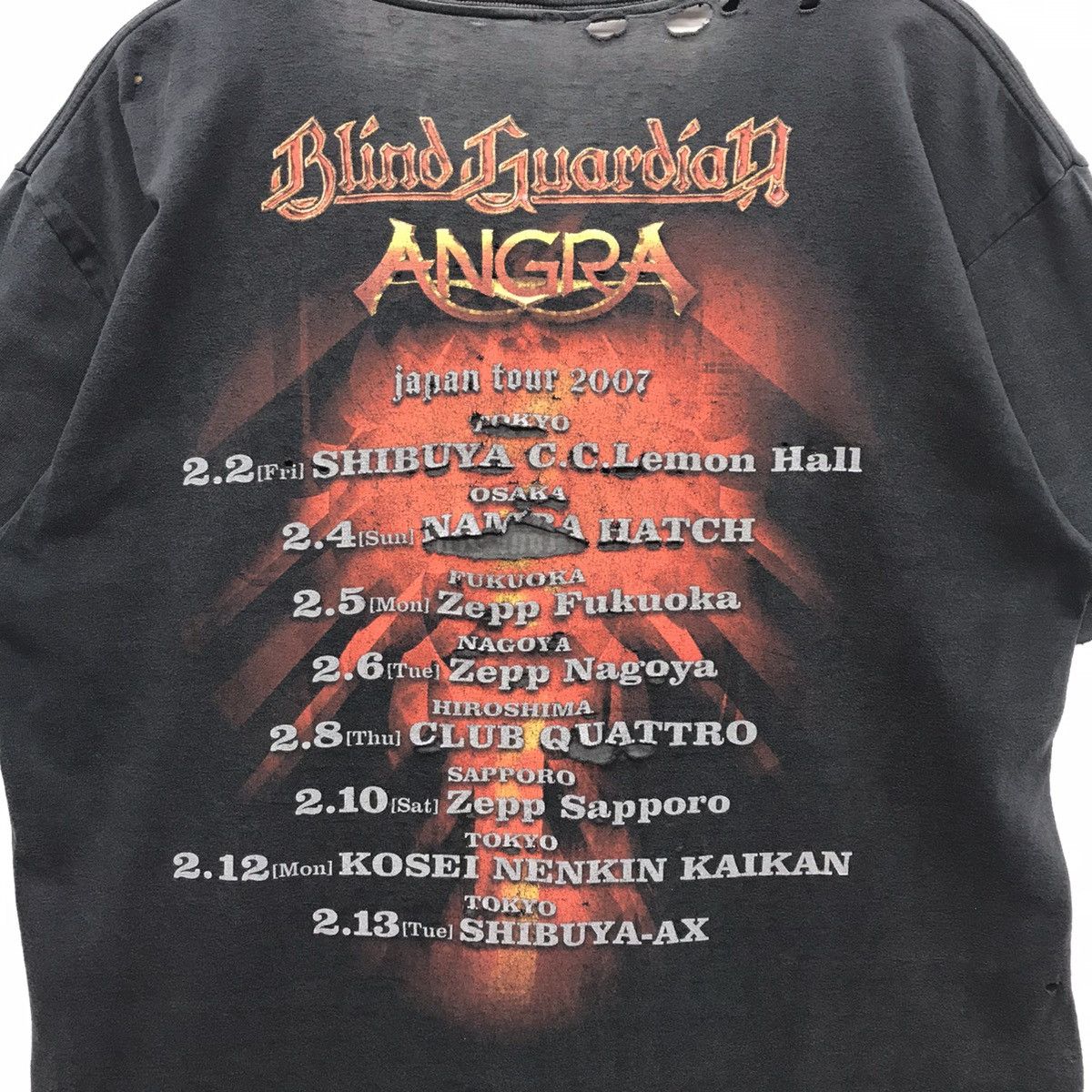 Angra Blind Guardian Japan Tour2007 Tシャツ Angra Blind Guardian Japan Tour2007 Tシャツ 【公式通販】