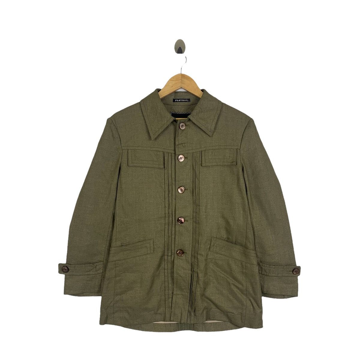 Playboy × Vintage Vintage PLAYBOY Bunny Double Pocket Fully Button Coat Jacket Size US M / EU 48-50 / 2 - 1 Thumbnail