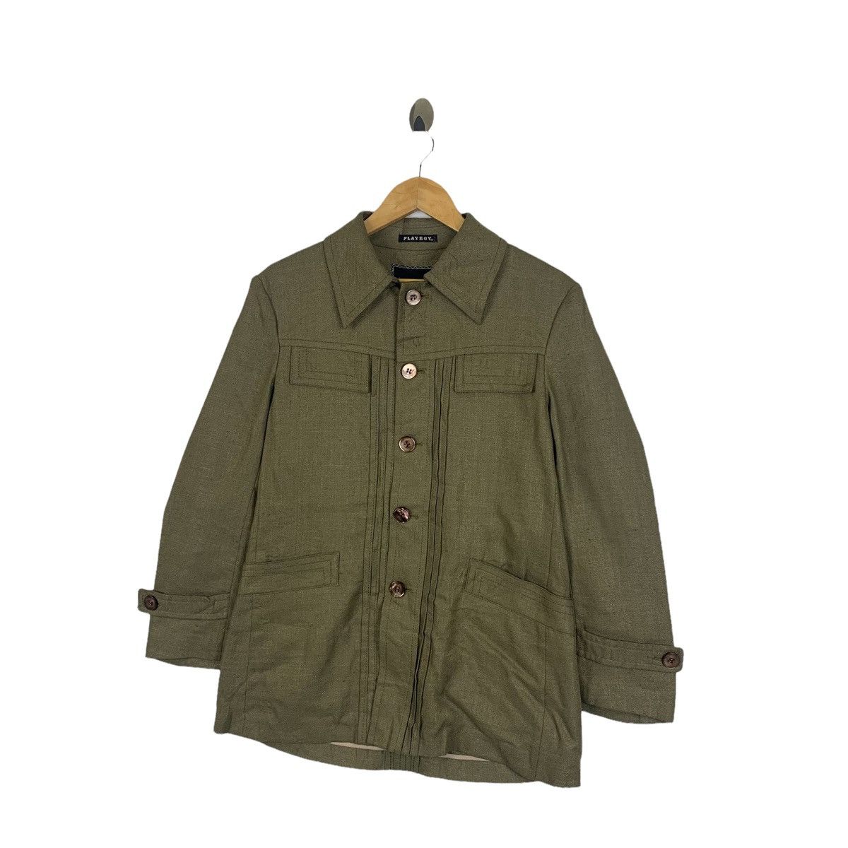 Playboy × Vintage Vintage PLAYBOY Bunny Double Pocket Fully Button Coat Jacket Size US M / EU 48-50 / 2 - 4 Thumbnail