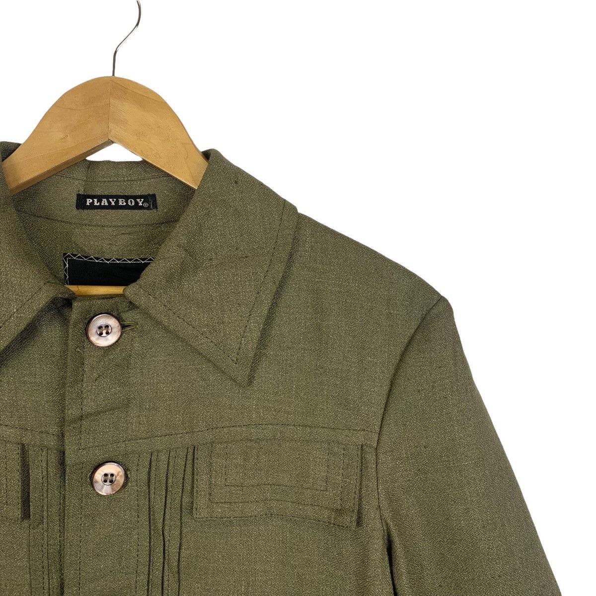 Playboy × Vintage Vintage PLAYBOY Bunny Double Pocket Fully Button Coat Jacket Size US M / EU 48-50 / 2 - 9 Thumbnail