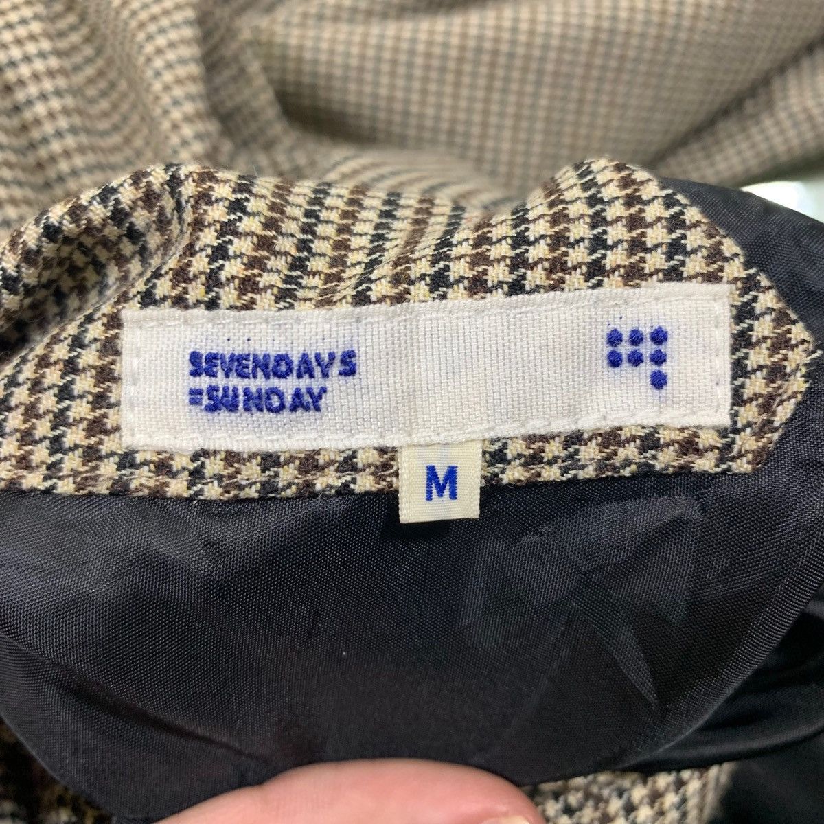 Japanese Brand × Vintage SEVENDAYS SUNDAY Japanese Tartan Bomber Jacket Size US M / EU 48-50 / 2 - 6 Thumbnail