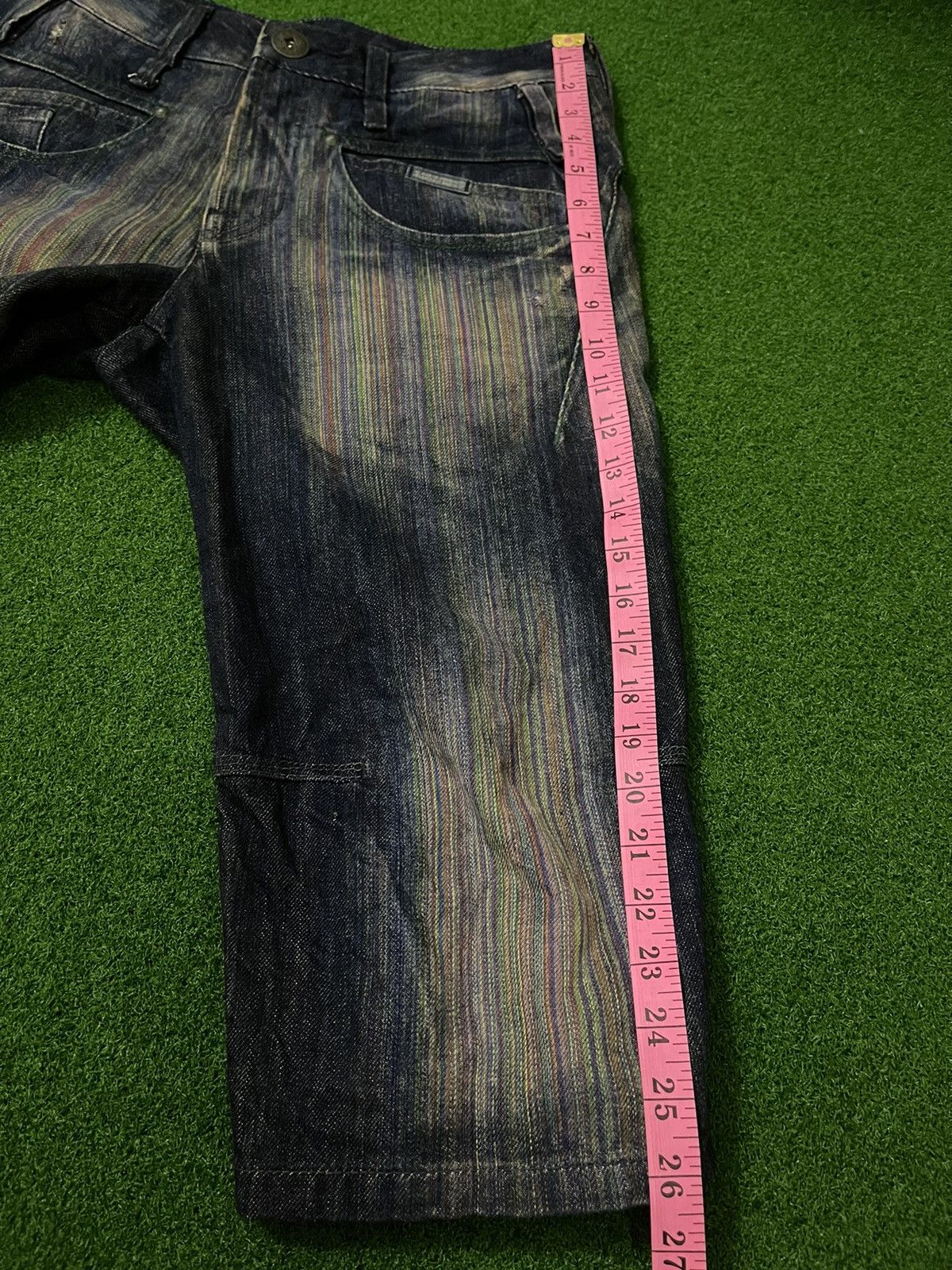 Marithe + Francois Girbaud × Vintage Le Jean de Marithe Francois Girbaud 90’s Short Jeans Size US 31 - 13 Thumbnail
