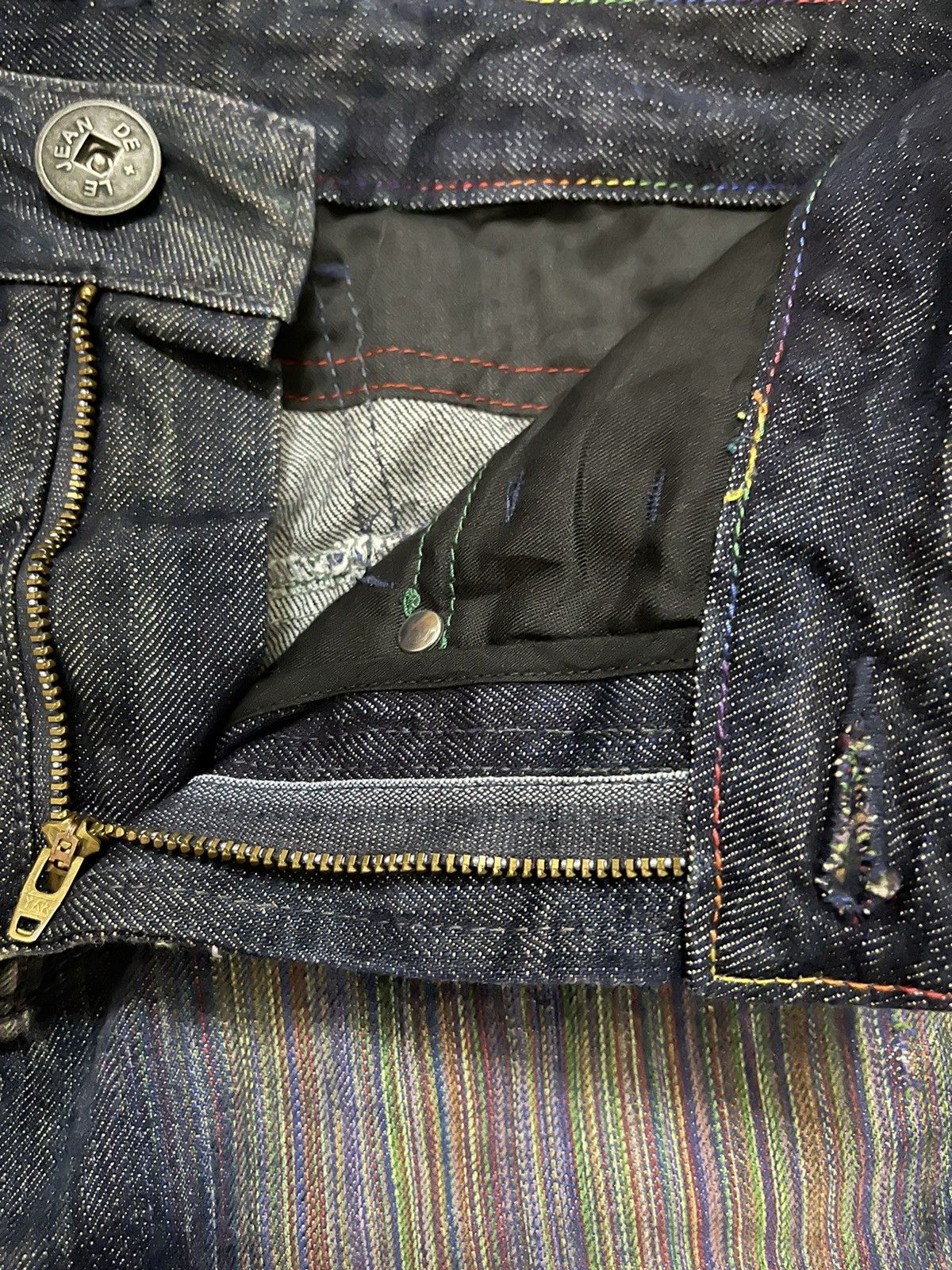 Marithe + Francois Girbaud × Vintage Le Jean de Marithe Francois Girbaud 90’s Short Jeans Size US 31 - 6 Thumbnail