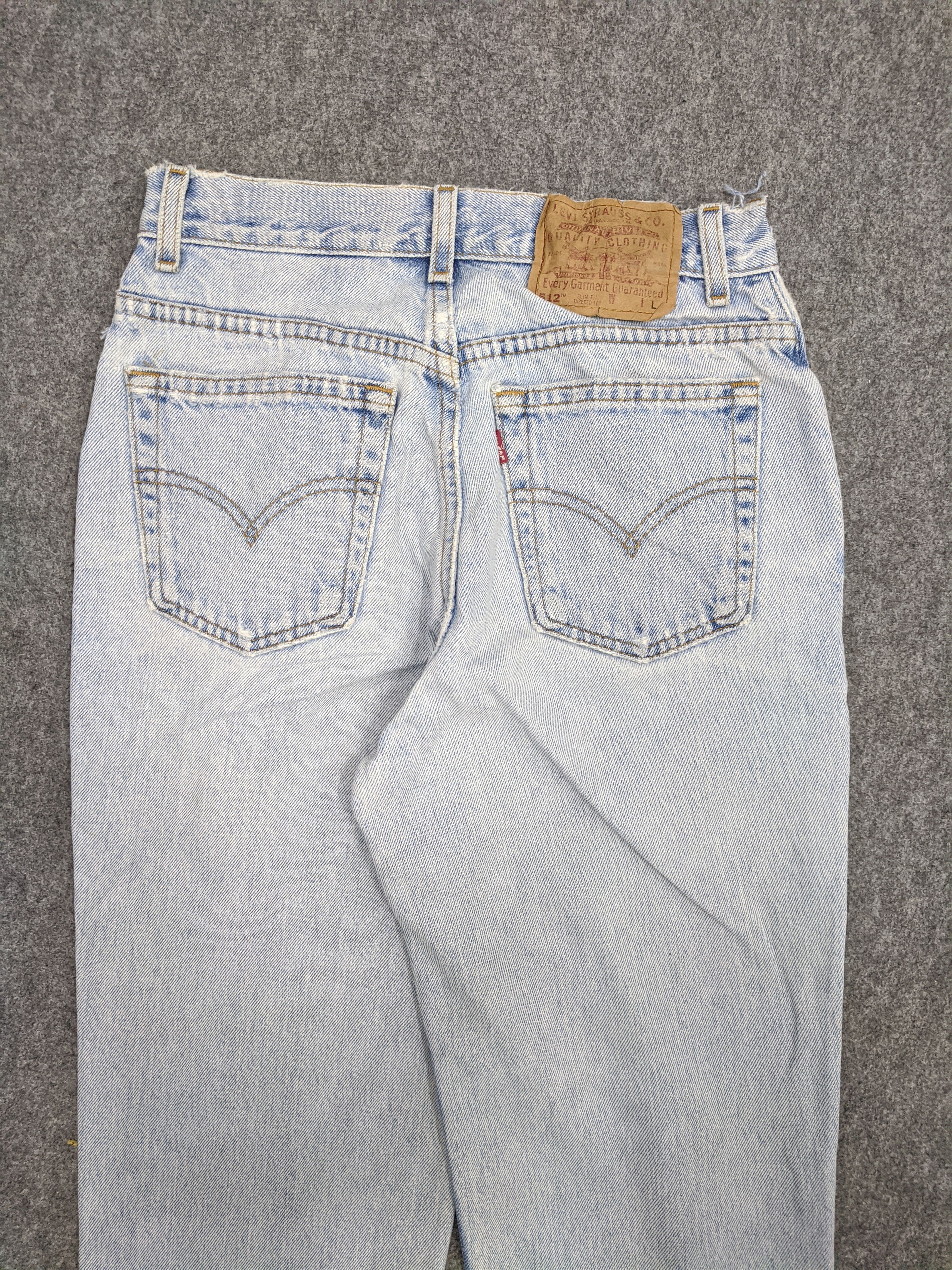 Levi's Vintage 90s Levis 512 Lightwash Jeans DP0840 Size US 27 - 4 Thumbnail