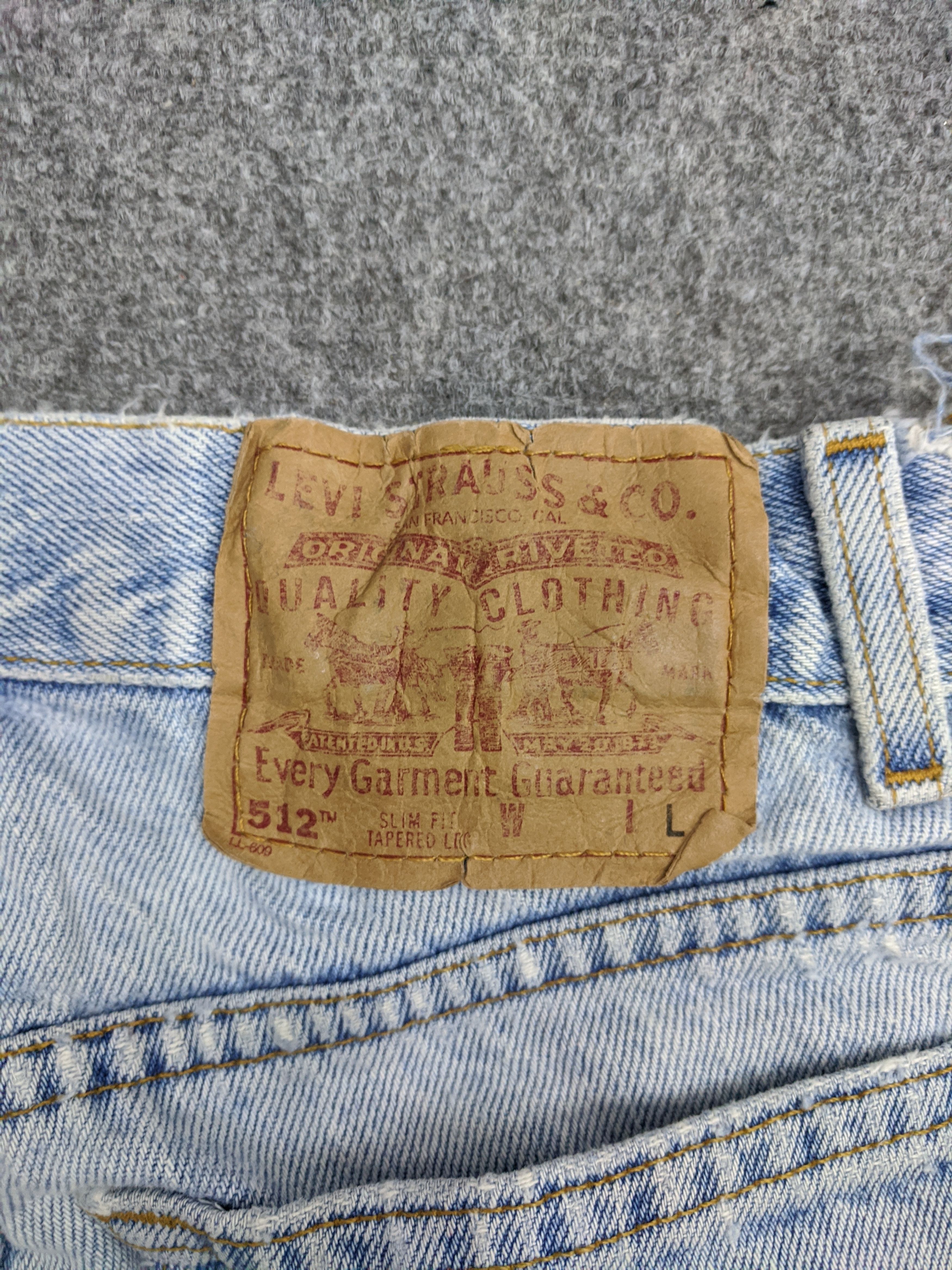 Levi's Vintage 90s Levis 512 Lightwash Jeans DP0840 Size US 27 - 13 Thumbnail