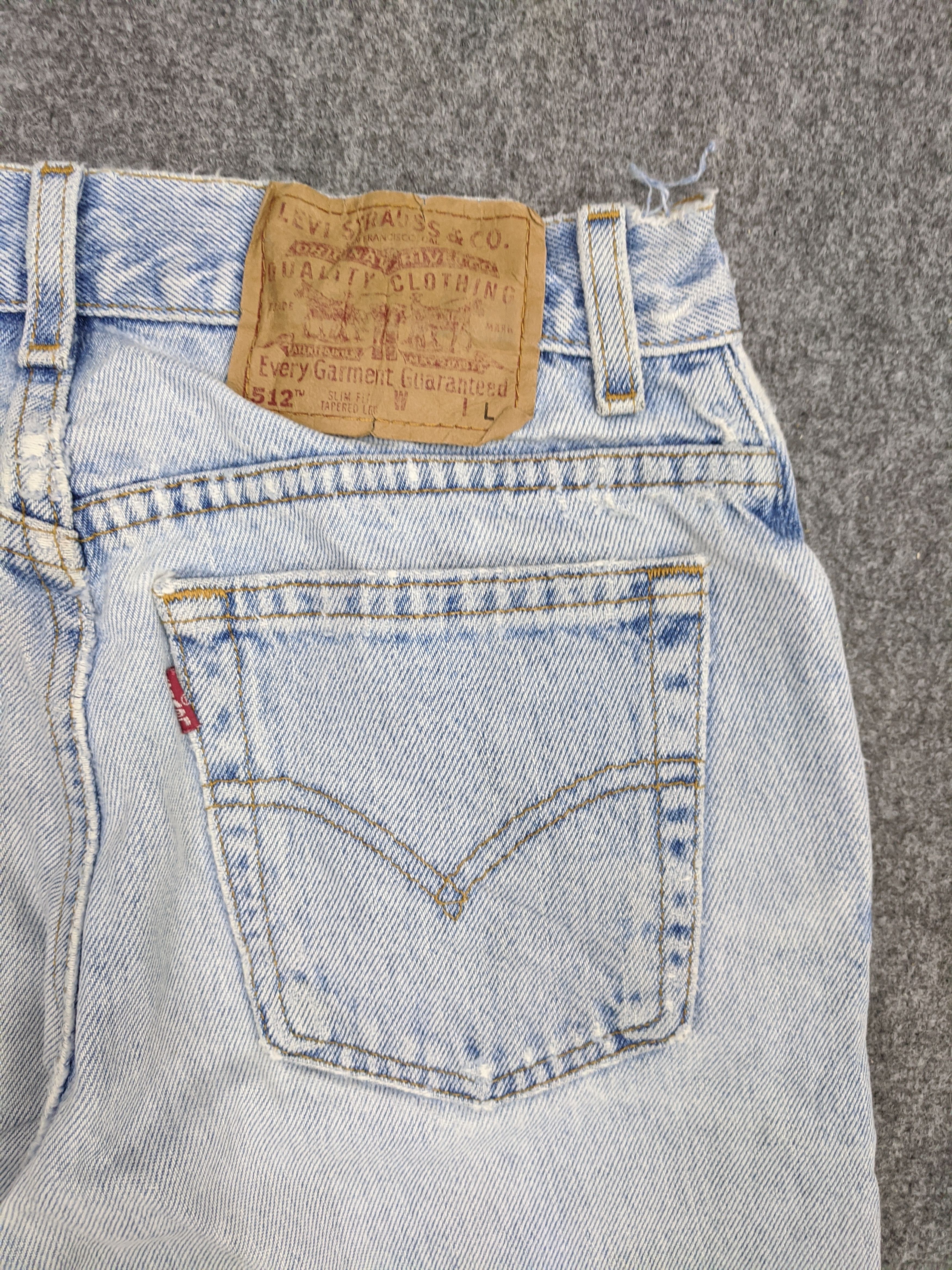 Levi's Vintage 90s Levis 512 Lightwash Jeans DP0840 Size US 27 - 11 Thumbnail