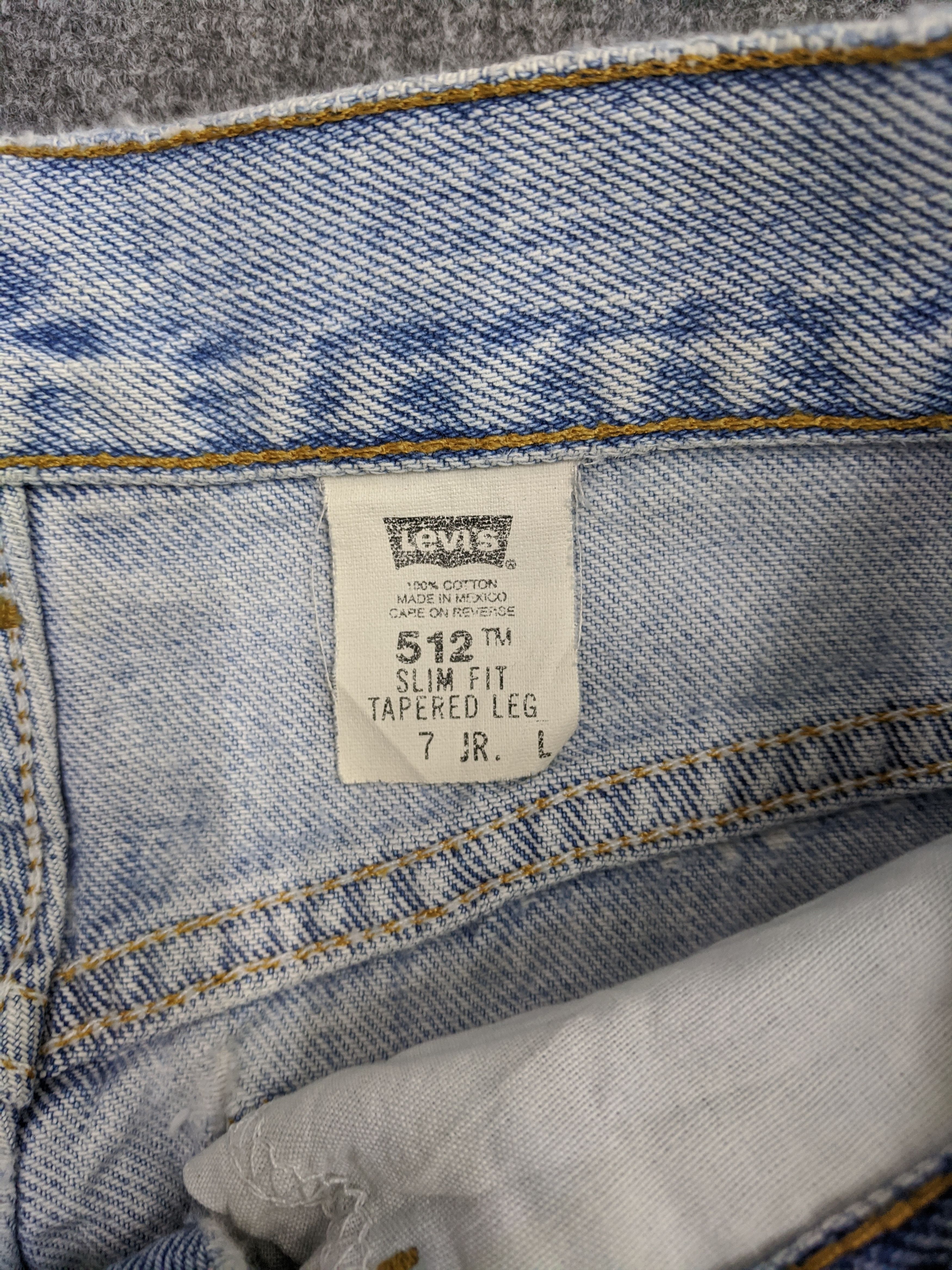 Levi's Vintage 90s Levis 512 Lightwash Jeans DP0840 Size US 27 - 9 Thumbnail