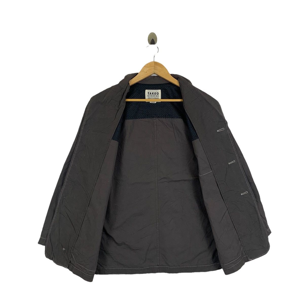 Japanese Brand × Takeo Kikuchi × Vintage Vintage TAKEO KIKUCHI Gentleman Japanese Brand Coats Jacket Size L / US 10 / IT 46 - 3 Thumbnail