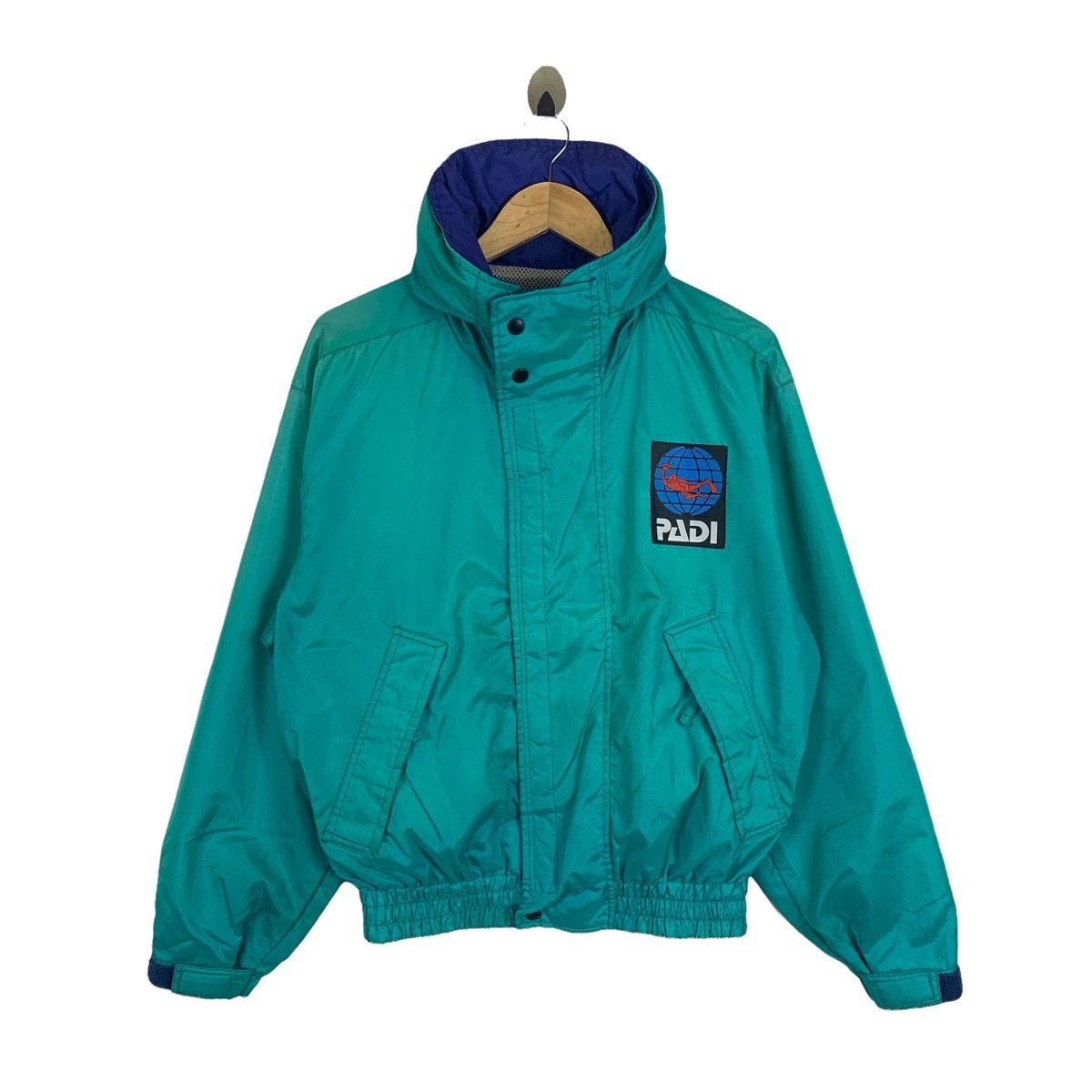 Vintage PADI Gear Scuba Driving Snorkeling Sportswear Bomber Jacket Size US L / EU 52-54 / 3 - 1 Thumbnail