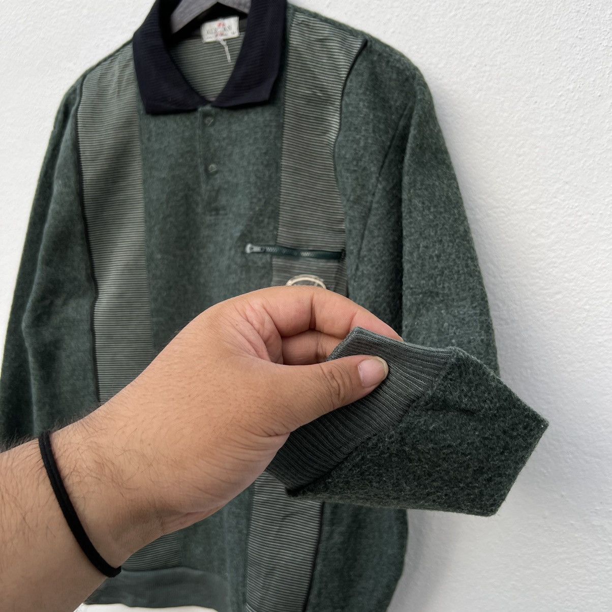 Japanese Brand VINTAGE ALEZAN COLLAR SWEATSHIRT RARE STYLE Size US M / EU 48-50 / 2 - 5 Thumbnail