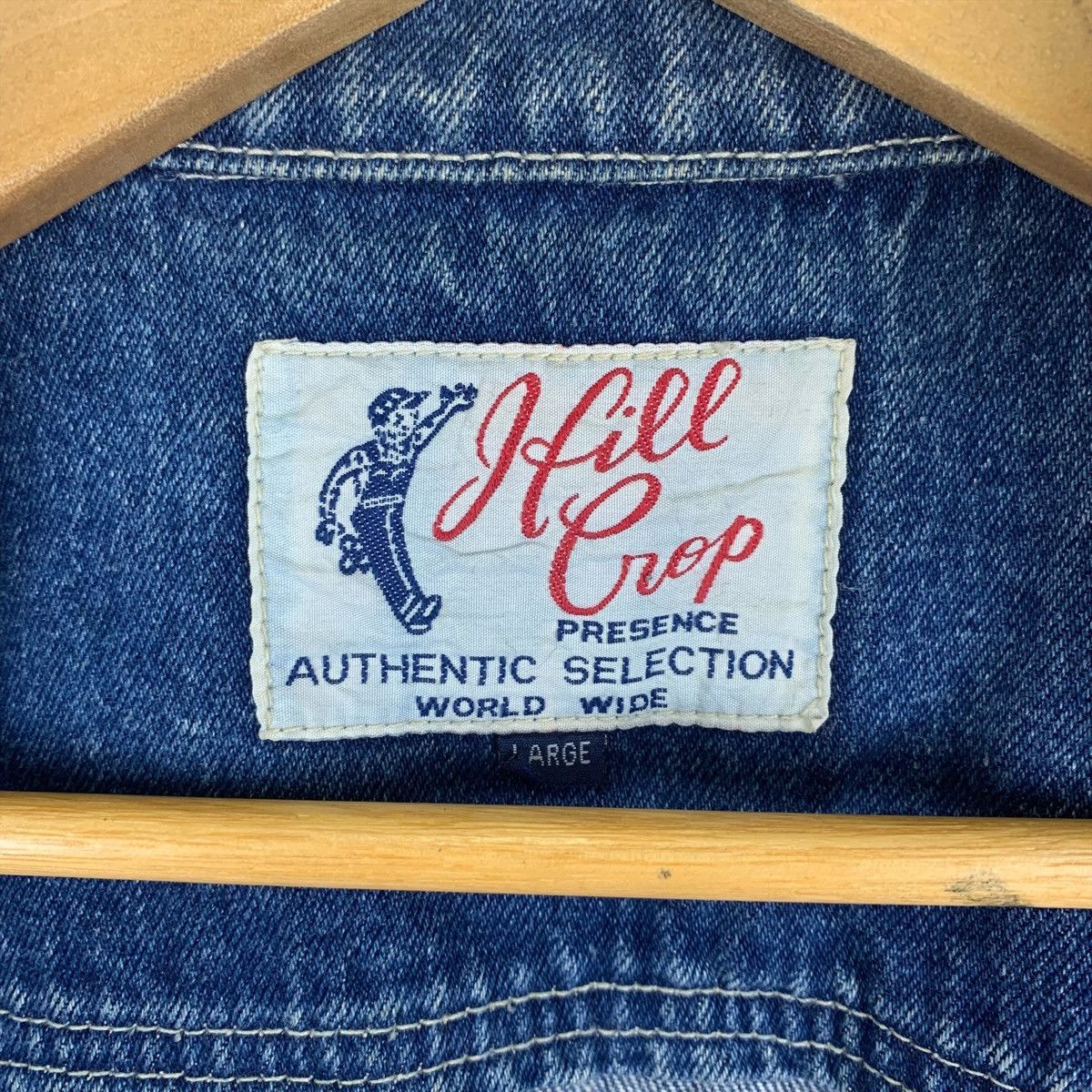 Vintage HILL CROP Worker Workwear Fully Button Denim Jeans Jacket Size US L / EU 52-54 / 3 - 6 Thumbnail