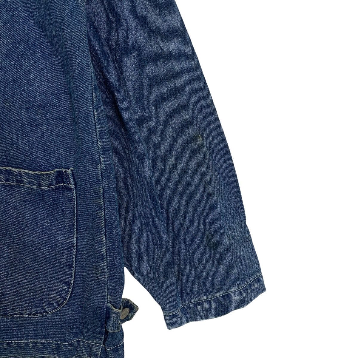 Vintage HILL CROP Worker Workwear Fully Button Denim Jeans Jacket Size US L / EU 52-54 / 3 - 10 Thumbnail