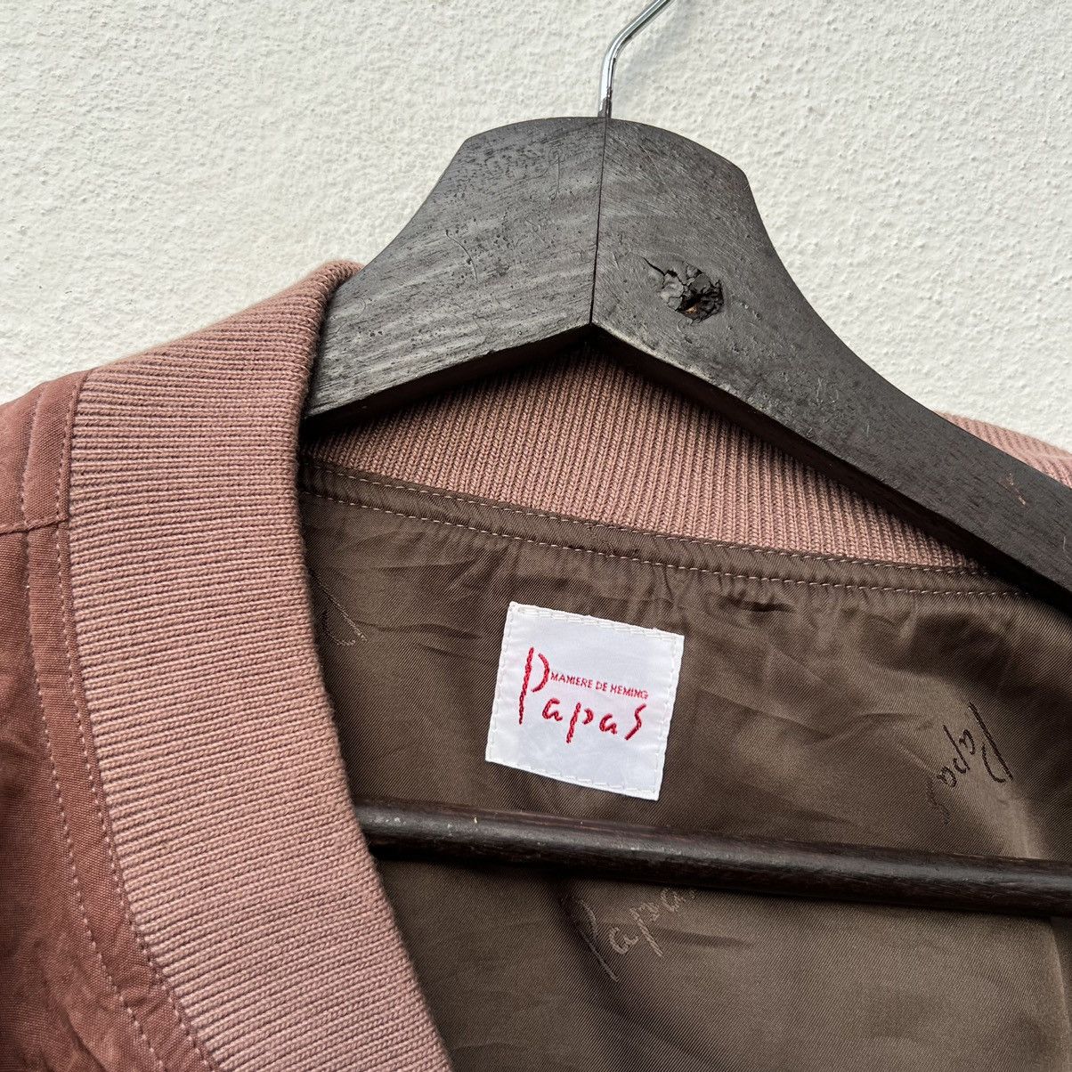 Japanese Brand VINTAGE BOMBER JACKET PAPAS JAPAN BIG LOGO STREETWEAR STYLE Size US M / EU 48-50 / 2 - 15 Thumbnail