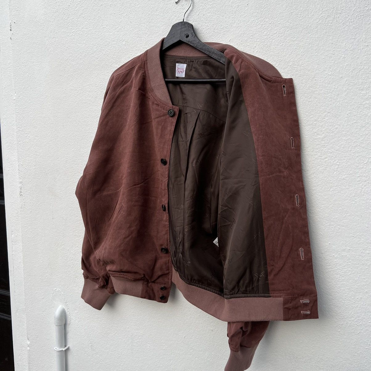 Japanese Brand VINTAGE BOMBER JACKET PAPAS JAPAN BIG LOGO STREETWEAR STYLE Size US M / EU 48-50 / 2 - 14 Thumbnail