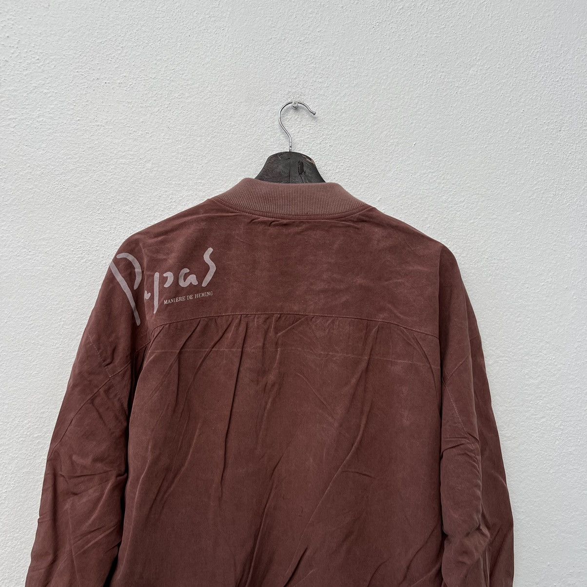 Japanese Brand VINTAGE BOMBER JACKET PAPAS JAPAN BIG LOGO STREETWEAR STYLE Size US M / EU 48-50 / 2 - 11 Thumbnail