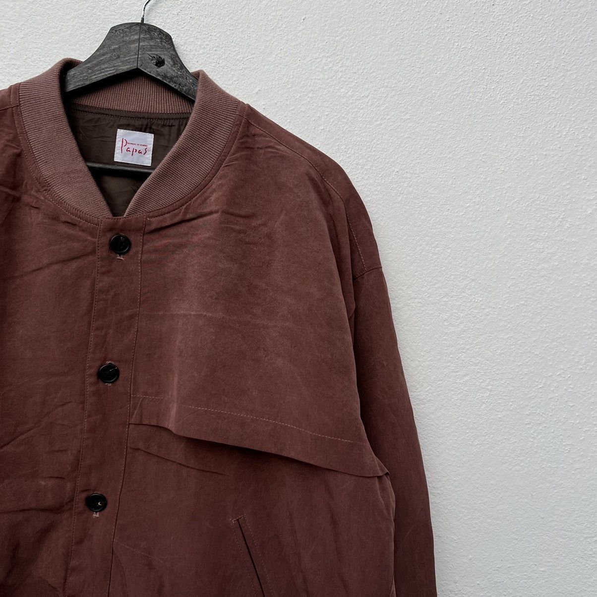 Japanese Brand VINTAGE BOMBER JACKET PAPAS JAPAN BIG LOGO STREETWEAR STYLE Size US M / EU 48-50 / 2 - 6 Thumbnail