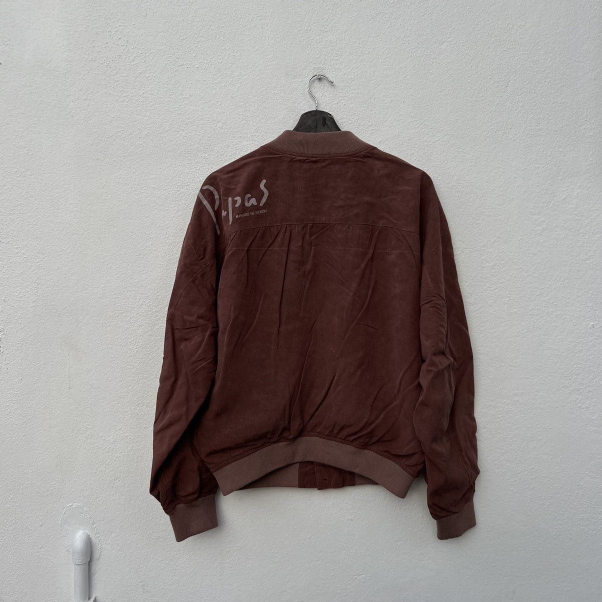 Japanese Brand VINTAGE BOMBER JACKET PAPAS JAPAN BIG LOGO STREETWEAR STYLE Size US M / EU 48-50 / 2 - 9 Thumbnail