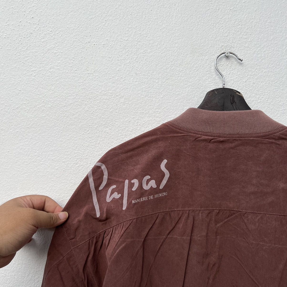 Japanese Brand VINTAGE BOMBER JACKET PAPAS JAPAN BIG LOGO STREETWEAR STYLE Size US M / EU 48-50 / 2 - 12 Thumbnail