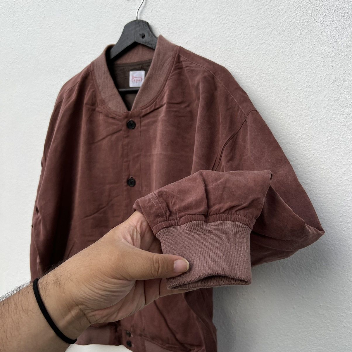 Japanese Brand VINTAGE BOMBER JACKET PAPAS JAPAN BIG LOGO STREETWEAR STYLE Size US M / EU 48-50 / 2 - 8 Thumbnail