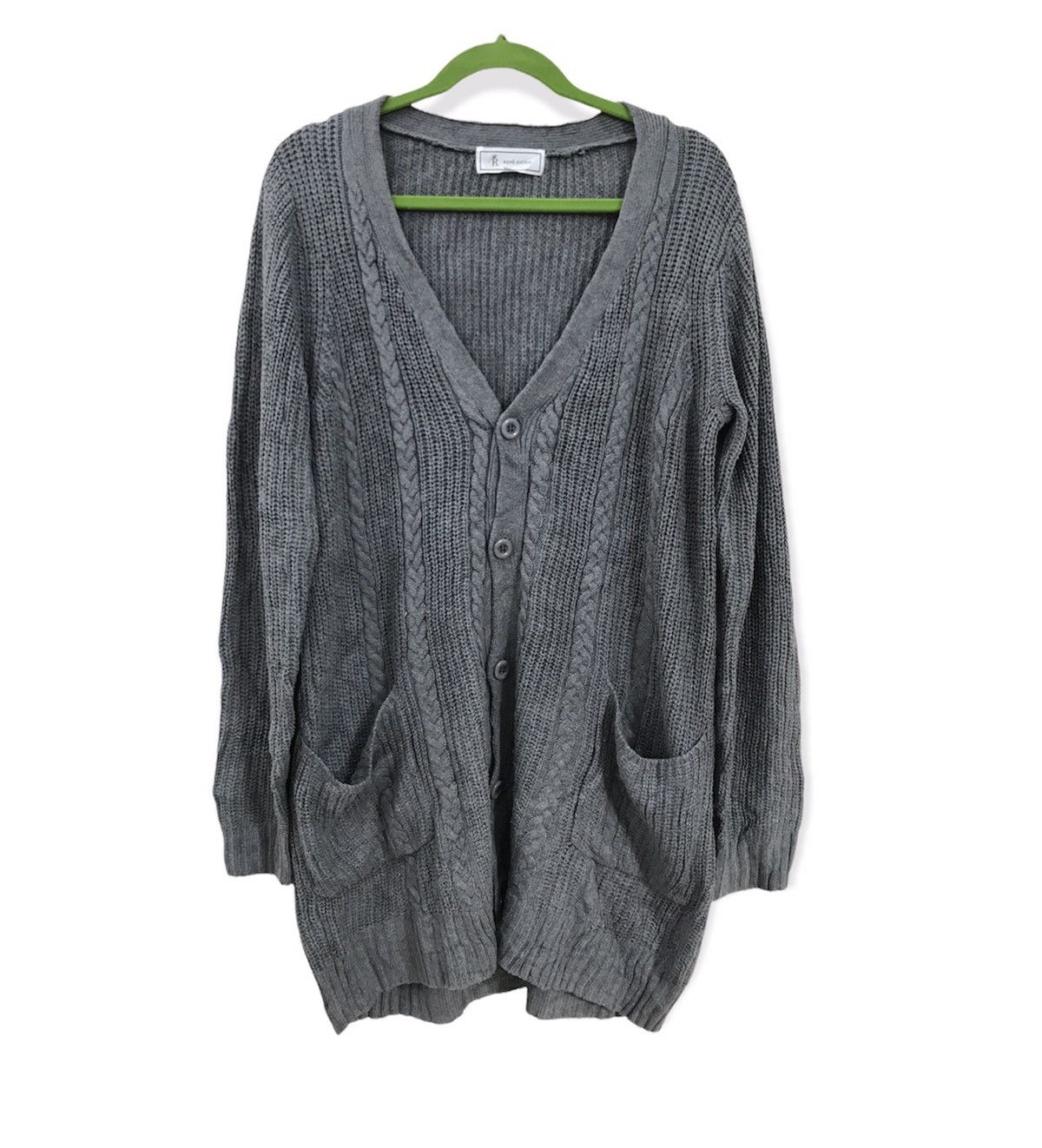Aran Isles Knitwear Rope Picnic Knit Chunky Cardigan Nice Design Size L / US 10 / IT 46 - 1 Thumbnail