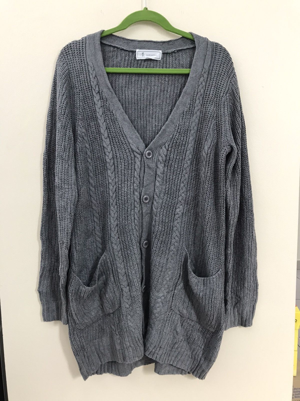 Aran Isles Knitwear Rope Picnic Knit Chunky Cardigan Nice Design Size L / US 10 / IT 46 - 2 Thumbnail