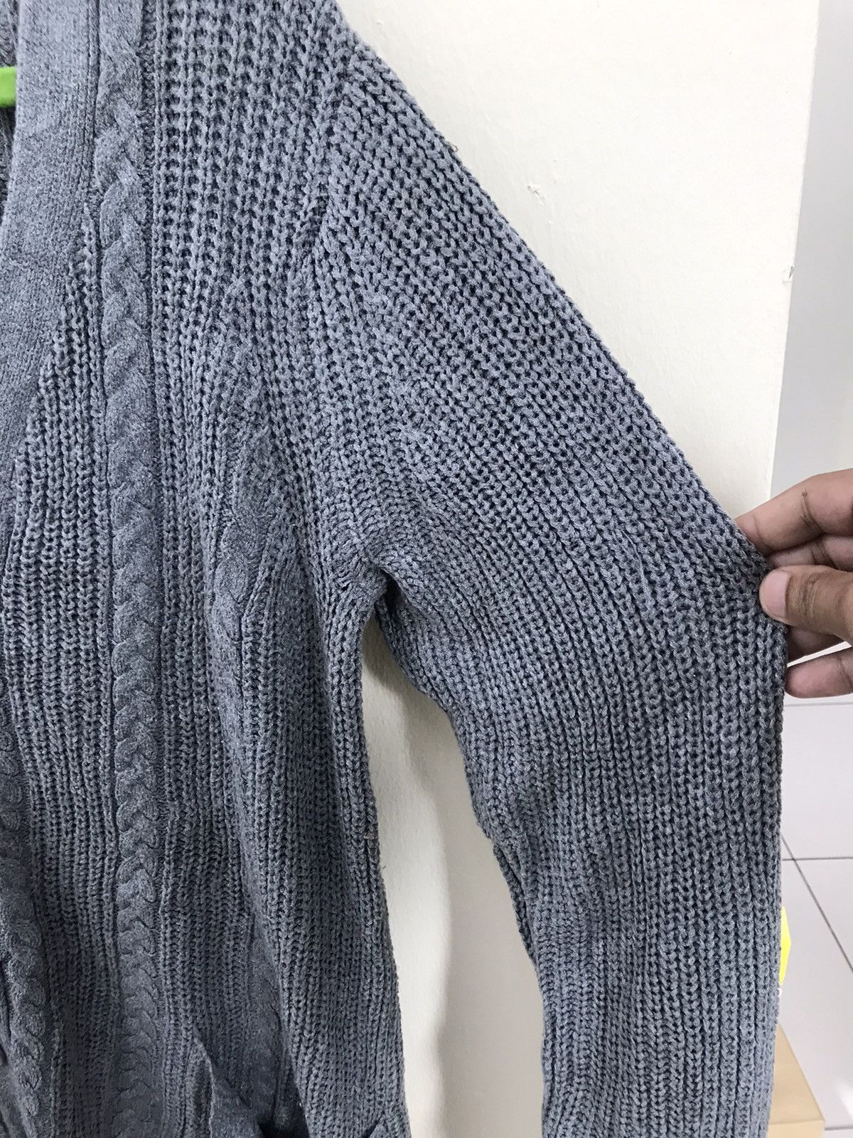 Aran Isles Knitwear Rope Picnic Knit Chunky Cardigan Nice Design Size L / US 10 / IT 46 - 10 Thumbnail