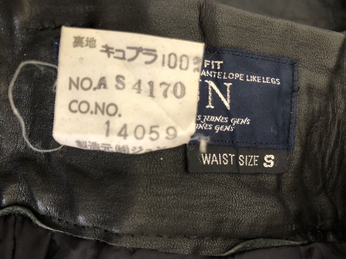Leather Vintage 80s JUN Japan Baggy Leather Trouser Pant Size US 26 / EU 42 - 23 Thumbnail