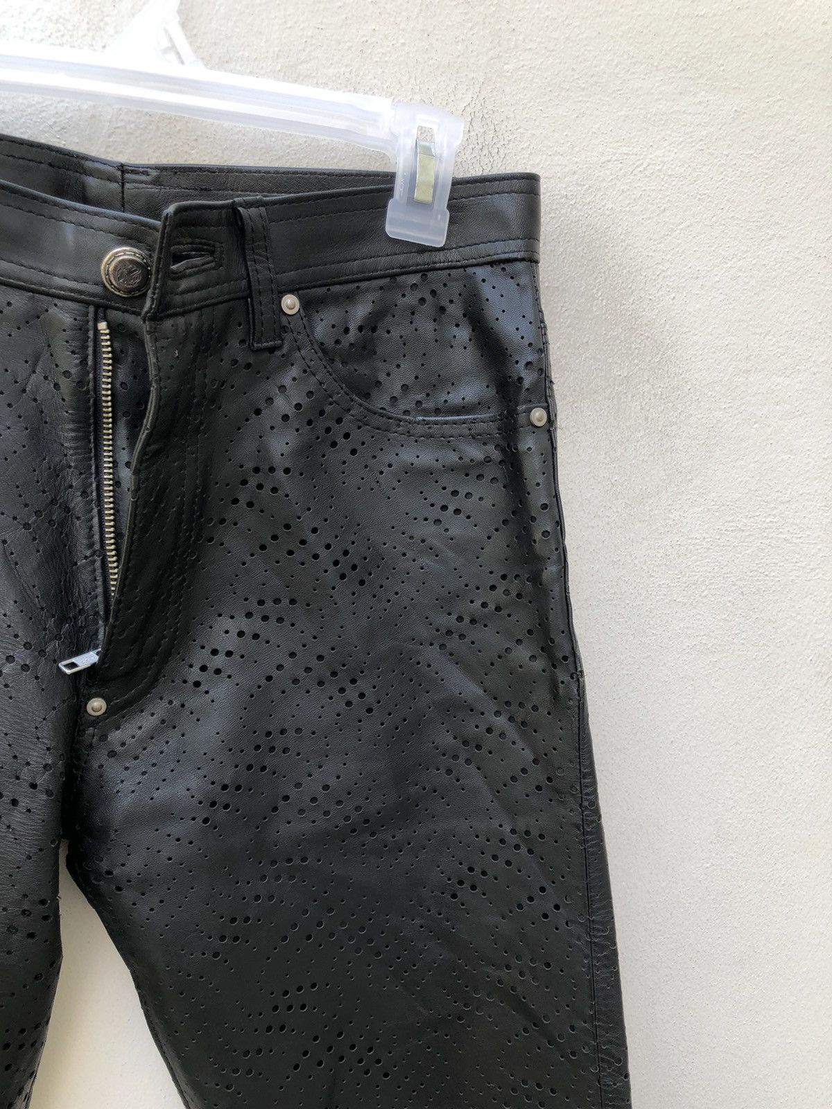 Leather Obelisk Made in Japan Black Horse Leather Pant Size US 29 - 13 Thumbnail