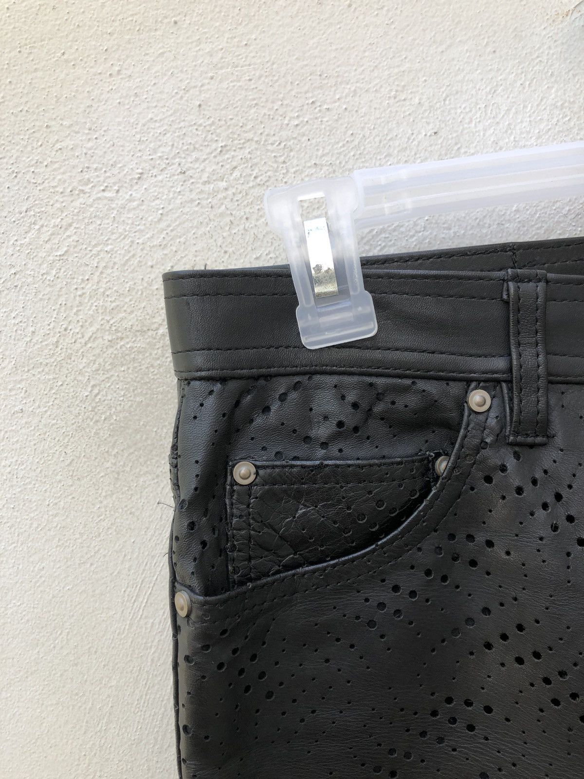 Leather Obelisk Made in Japan Black Horse Leather Pant Size US 29 - 7 Thumbnail