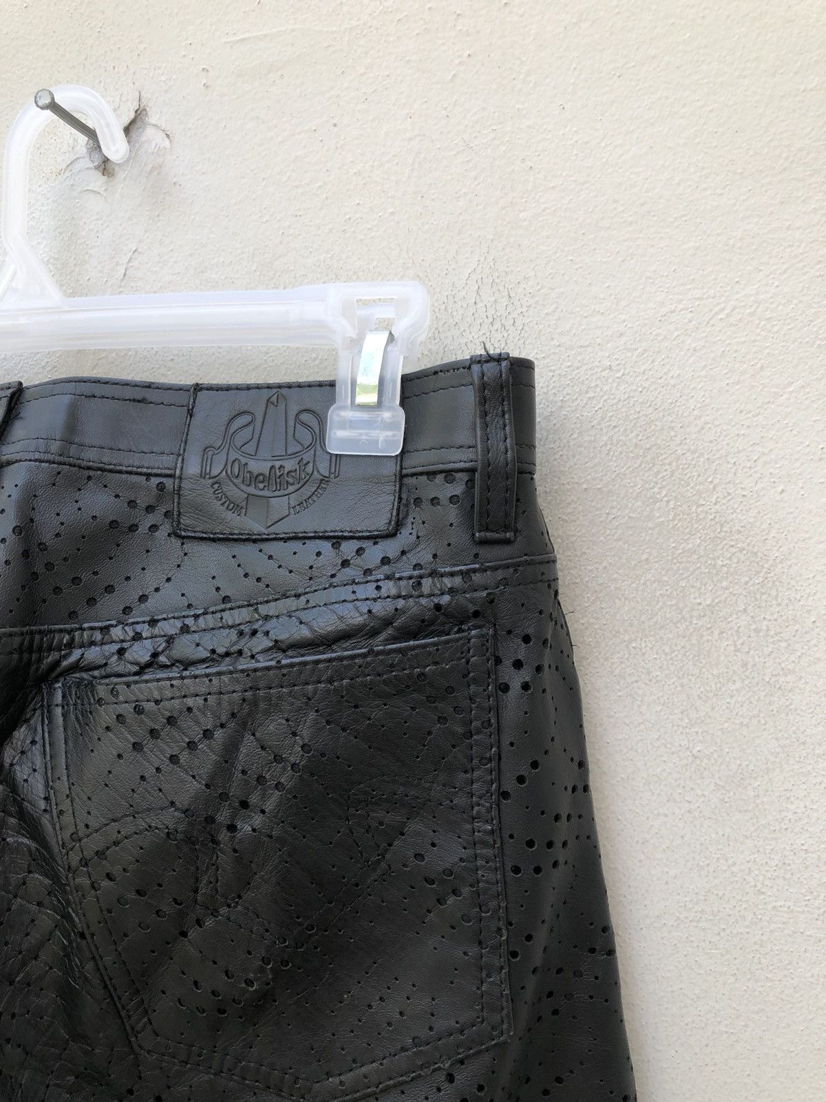 Leather Obelisk Made in Japan Black Horse Leather Pant Size US 29 - 22 Thumbnail
