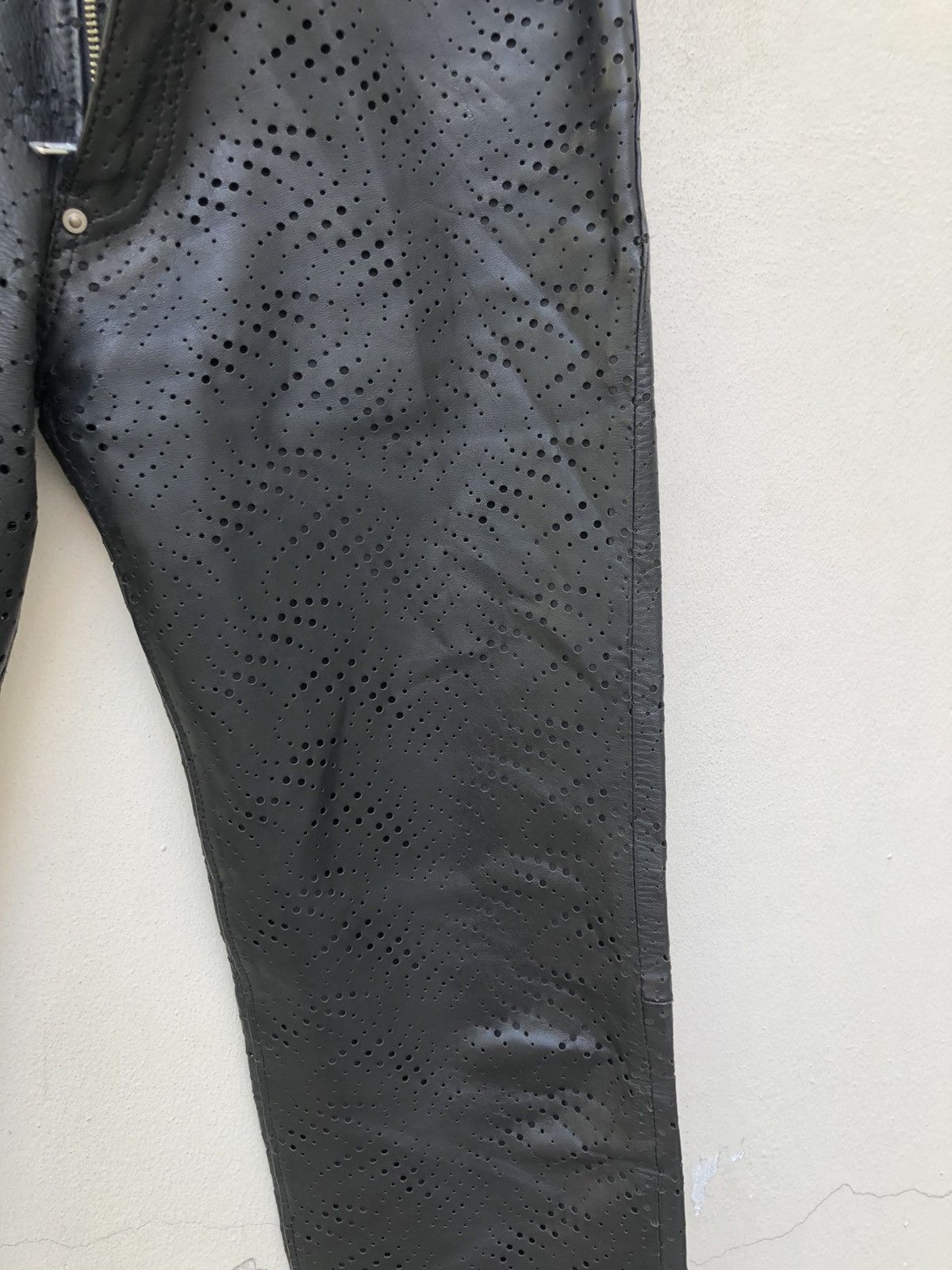 Leather Obelisk Made in Japan Black Horse Leather Pant Size US 29 - 14 Thumbnail