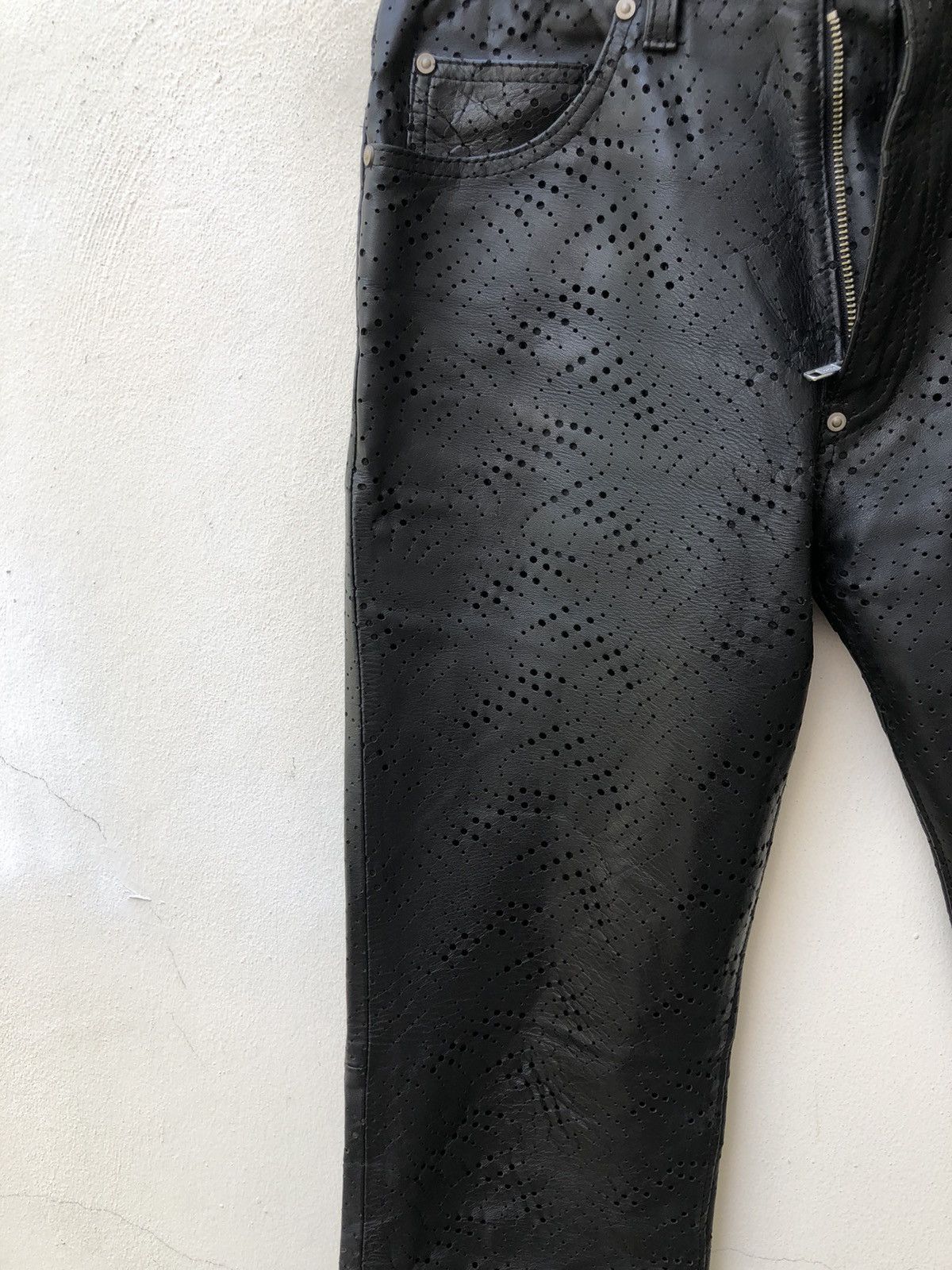 Leather Obelisk Made in Japan Black Horse Leather Pant Size US 29 - 10 Thumbnail