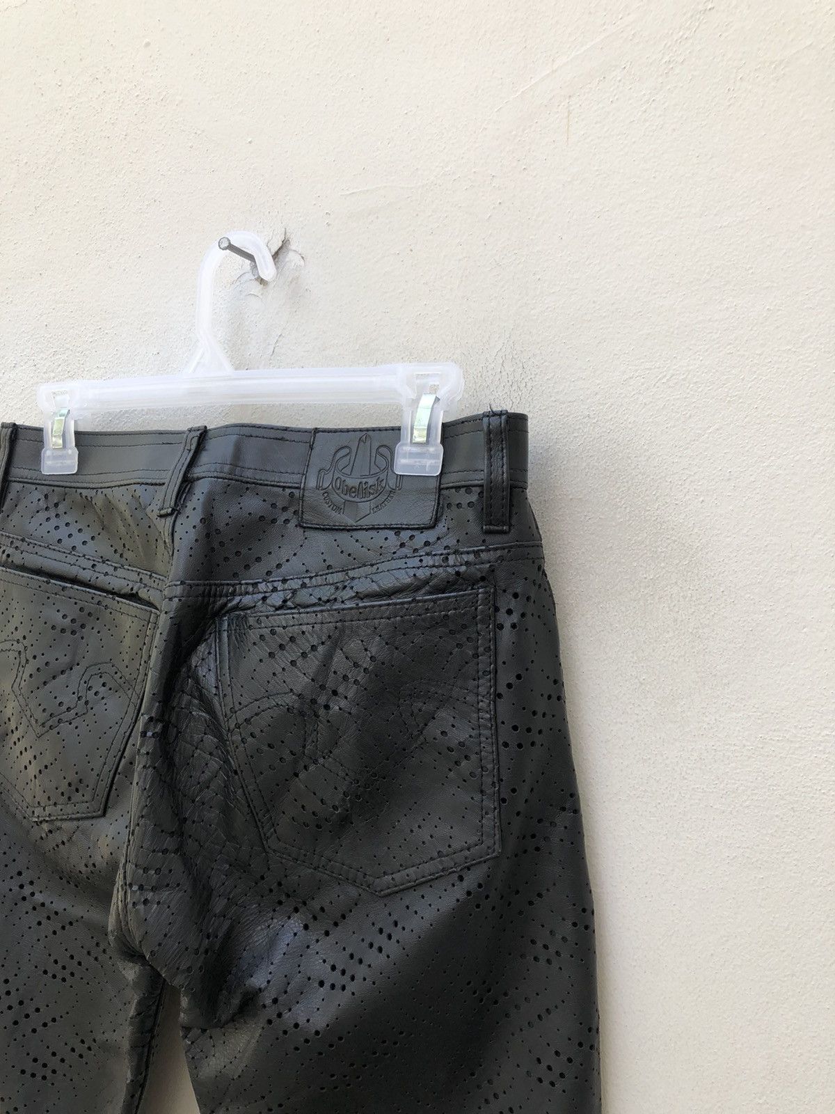 Leather Obelisk Made in Japan Black Horse Leather Pant Size US 29 - 21 Thumbnail