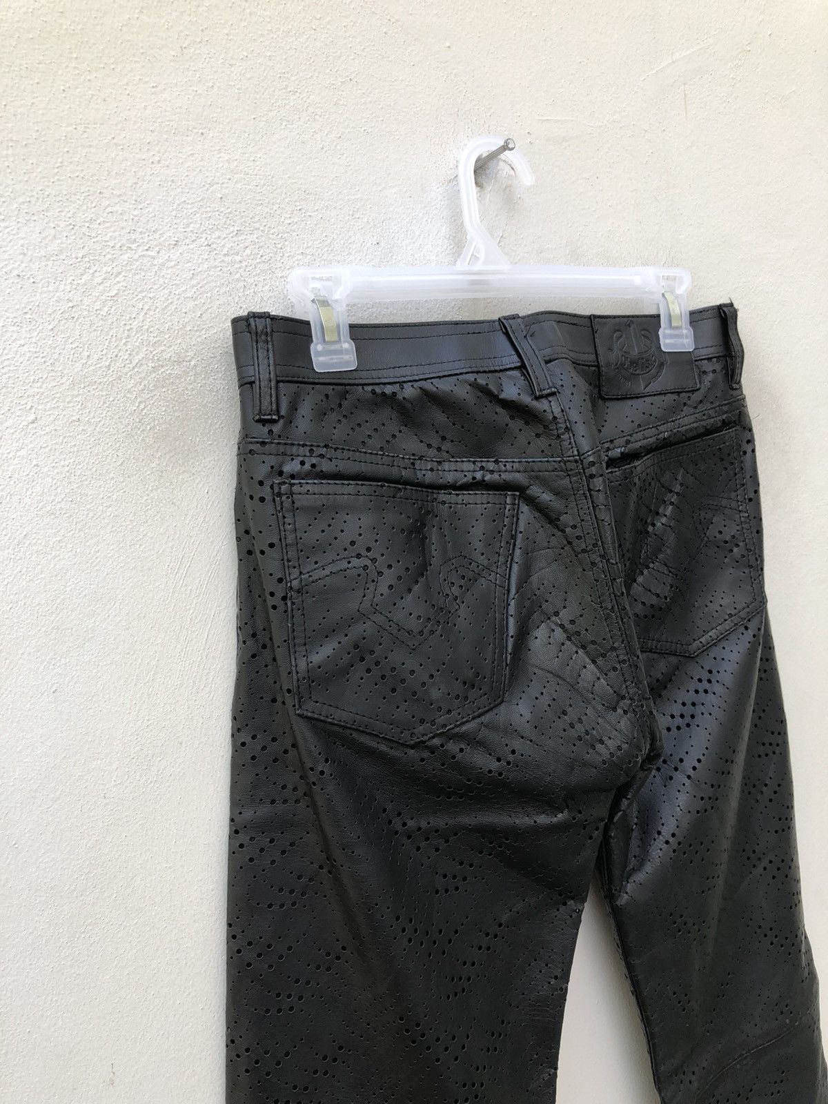 Leather Obelisk Made in Japan Black Horse Leather Pant Size US 29 - 18 Thumbnail