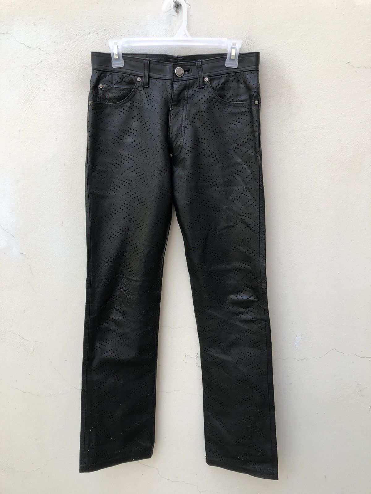 Leather Obelisk Made in Japan Black Horse Leather Pant Size US 29 - 6 Thumbnail