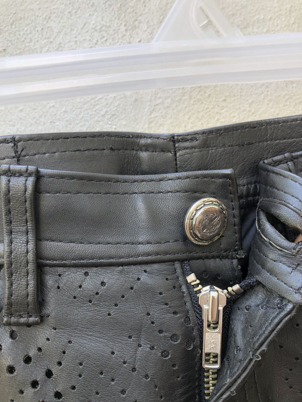 Leather Obelisk Made in Japan Black Horse Leather Pant Size US 29 - 8 Thumbnail
