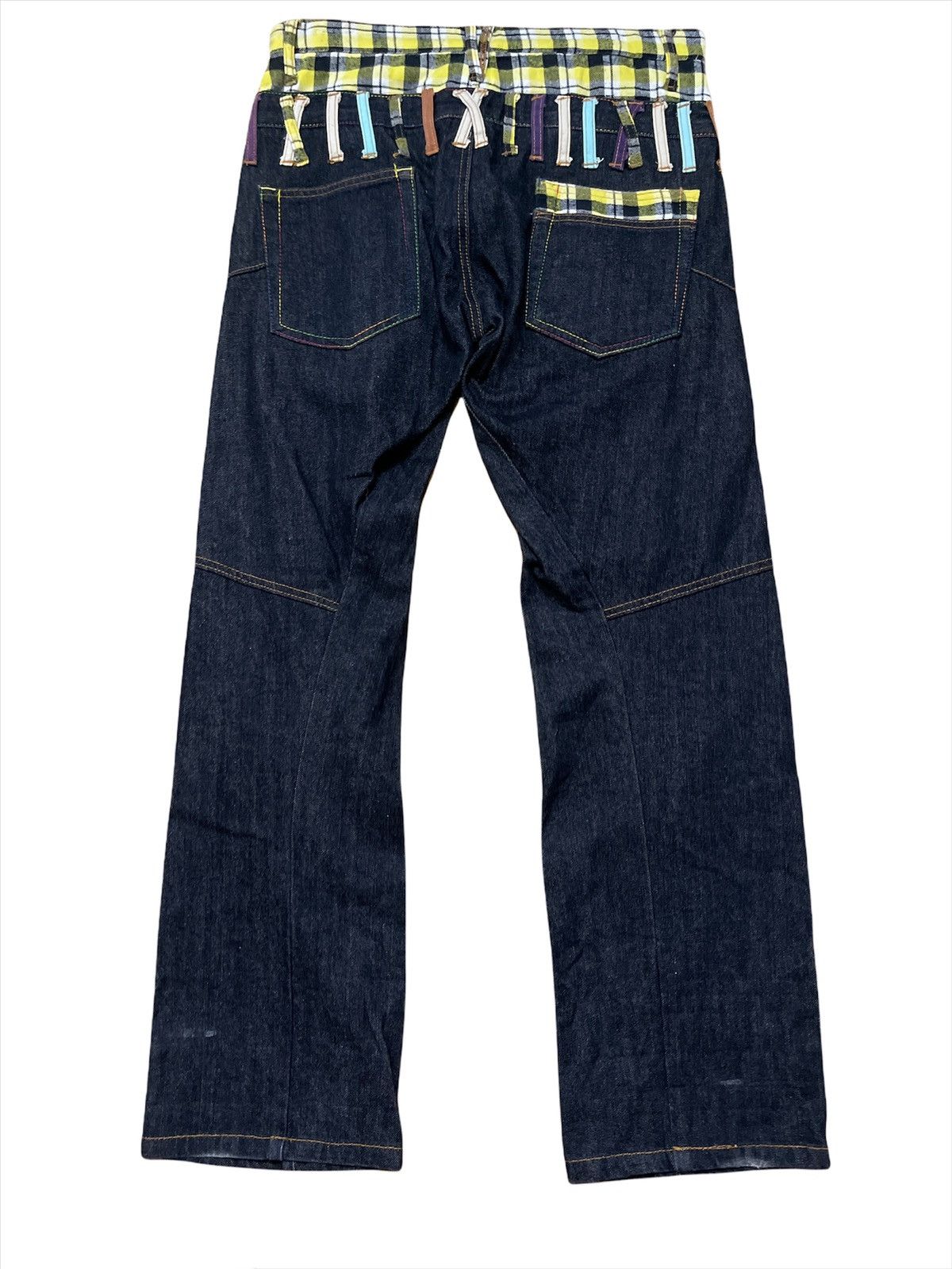Designer × Japanese Brand Japanese Brand Nylaus Clothing Double Waist Denim Jeans Size US 33 - 3 Thumbnail